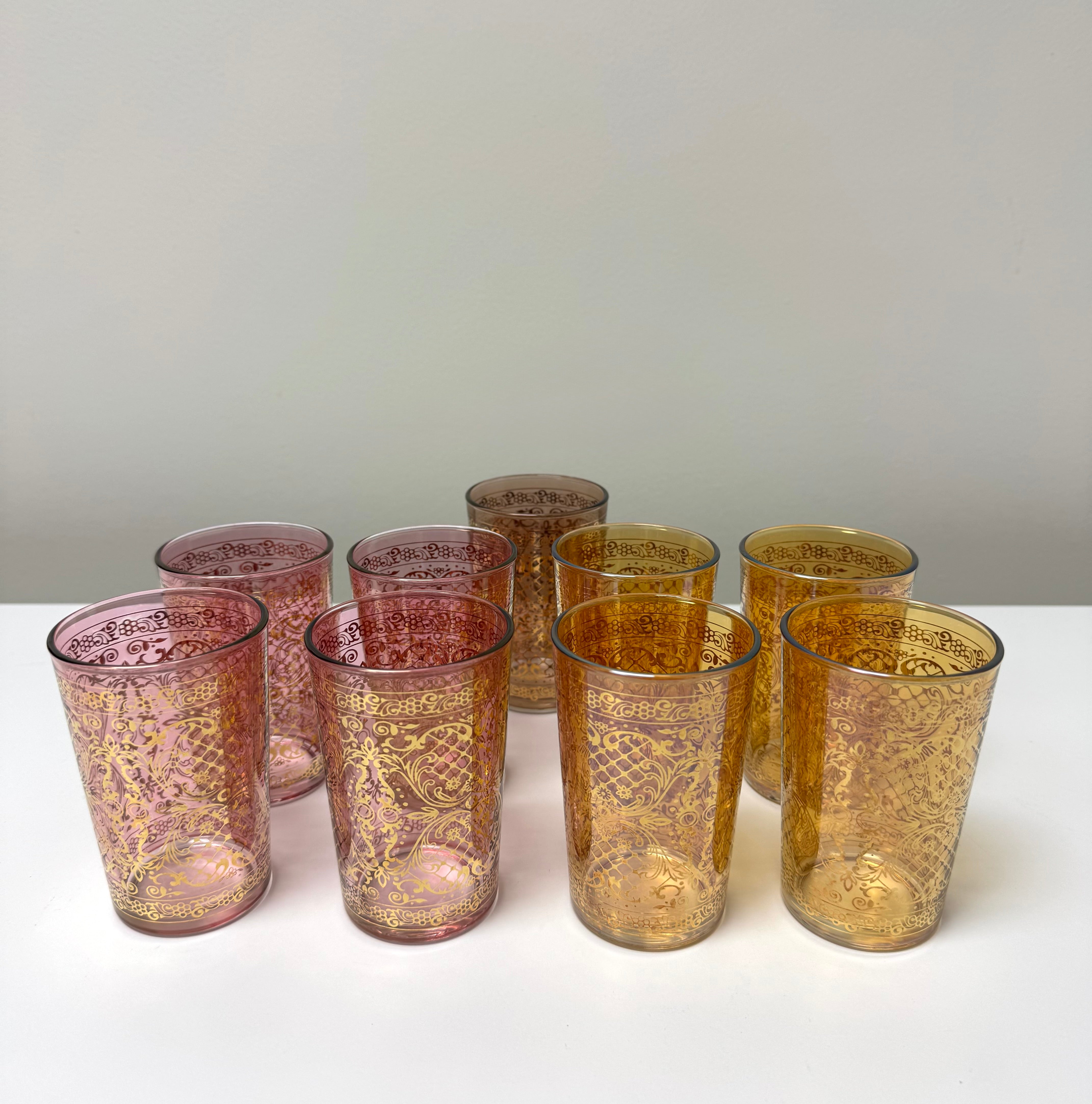 COLLEZIONE TIMON Hand-painted Glasses Set of 9