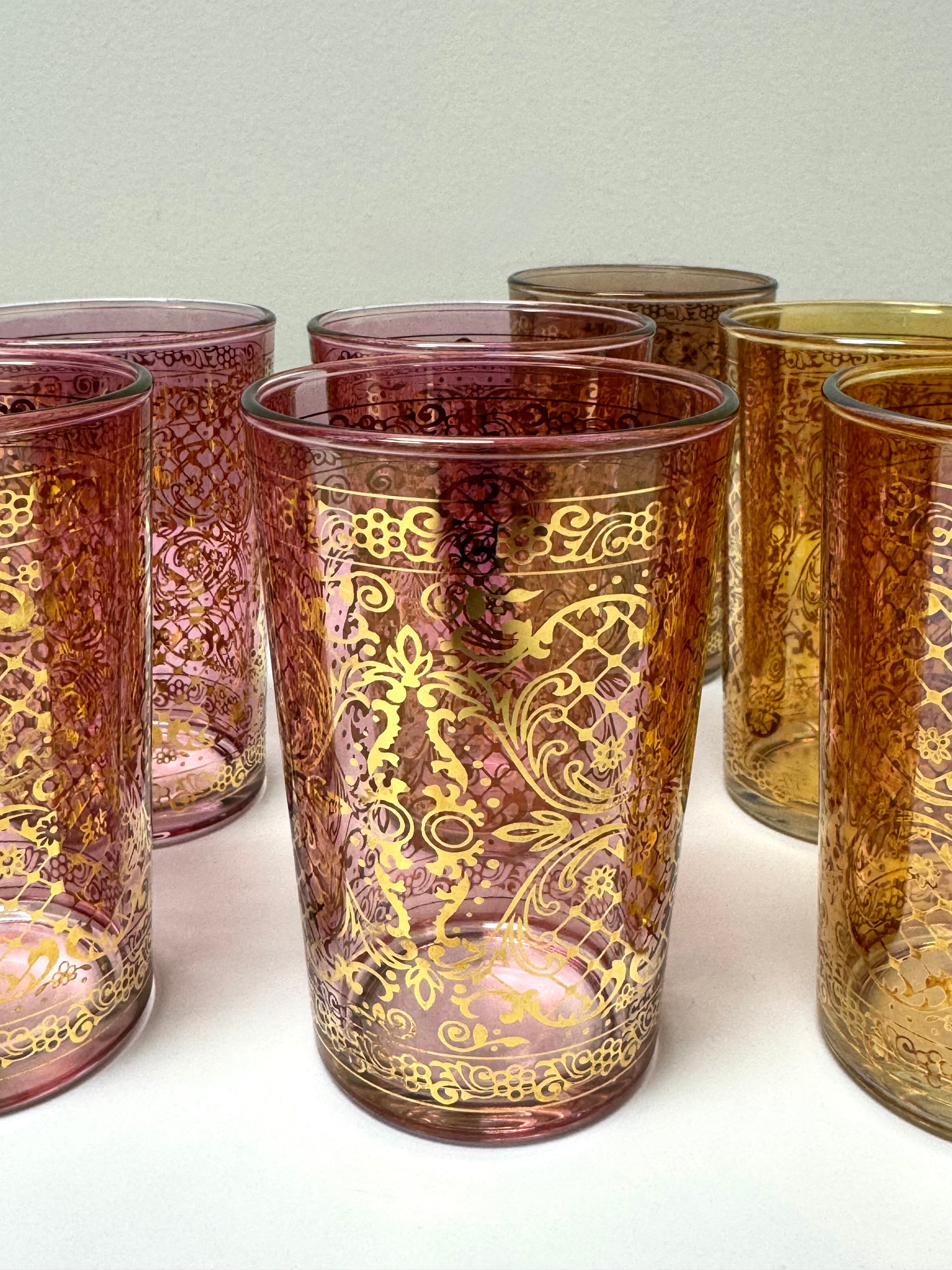 COLLEZIONE TIMON Hand-painted Glasses Set of 9