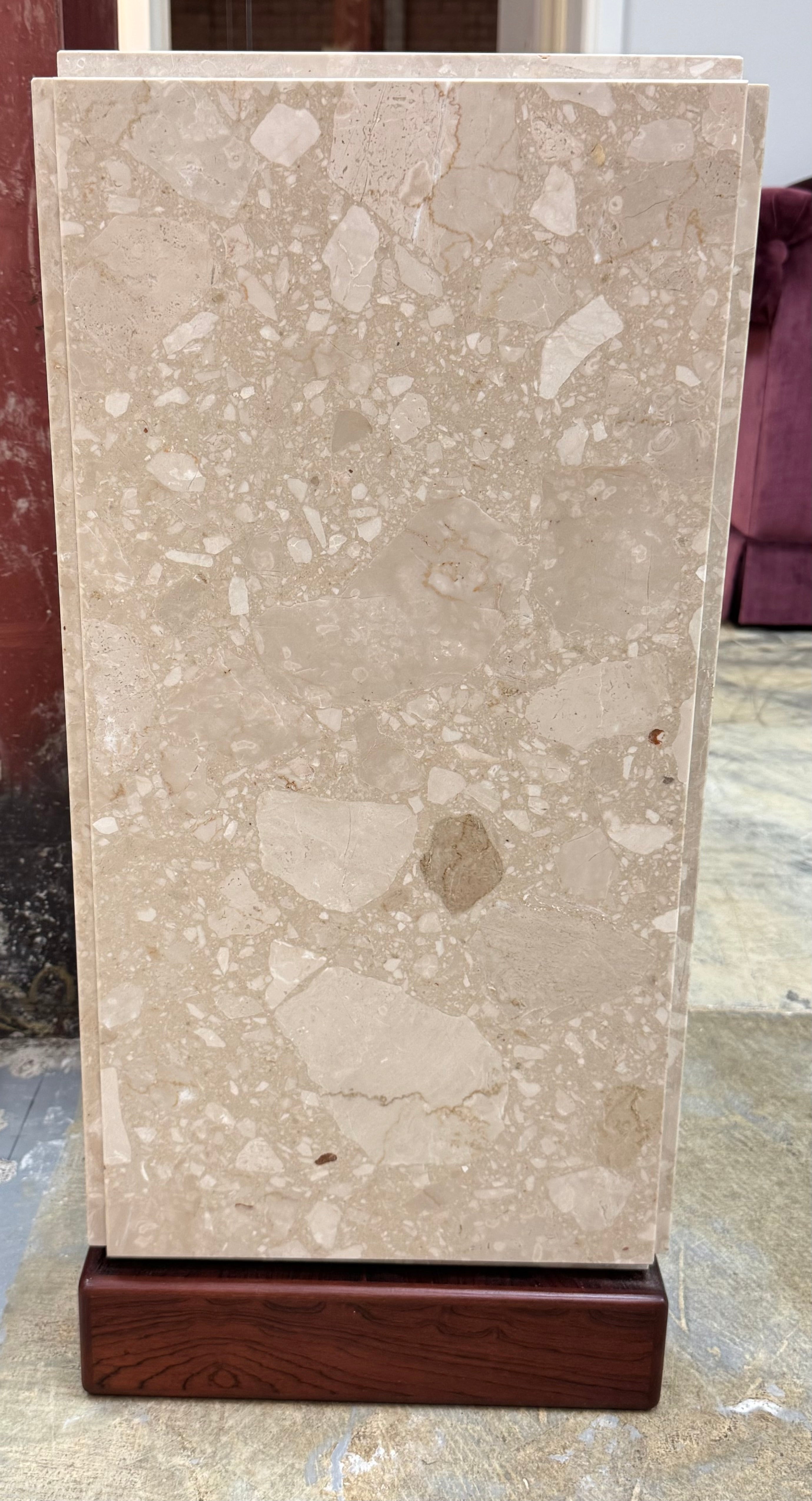 Beige Travertine Accent Cubes