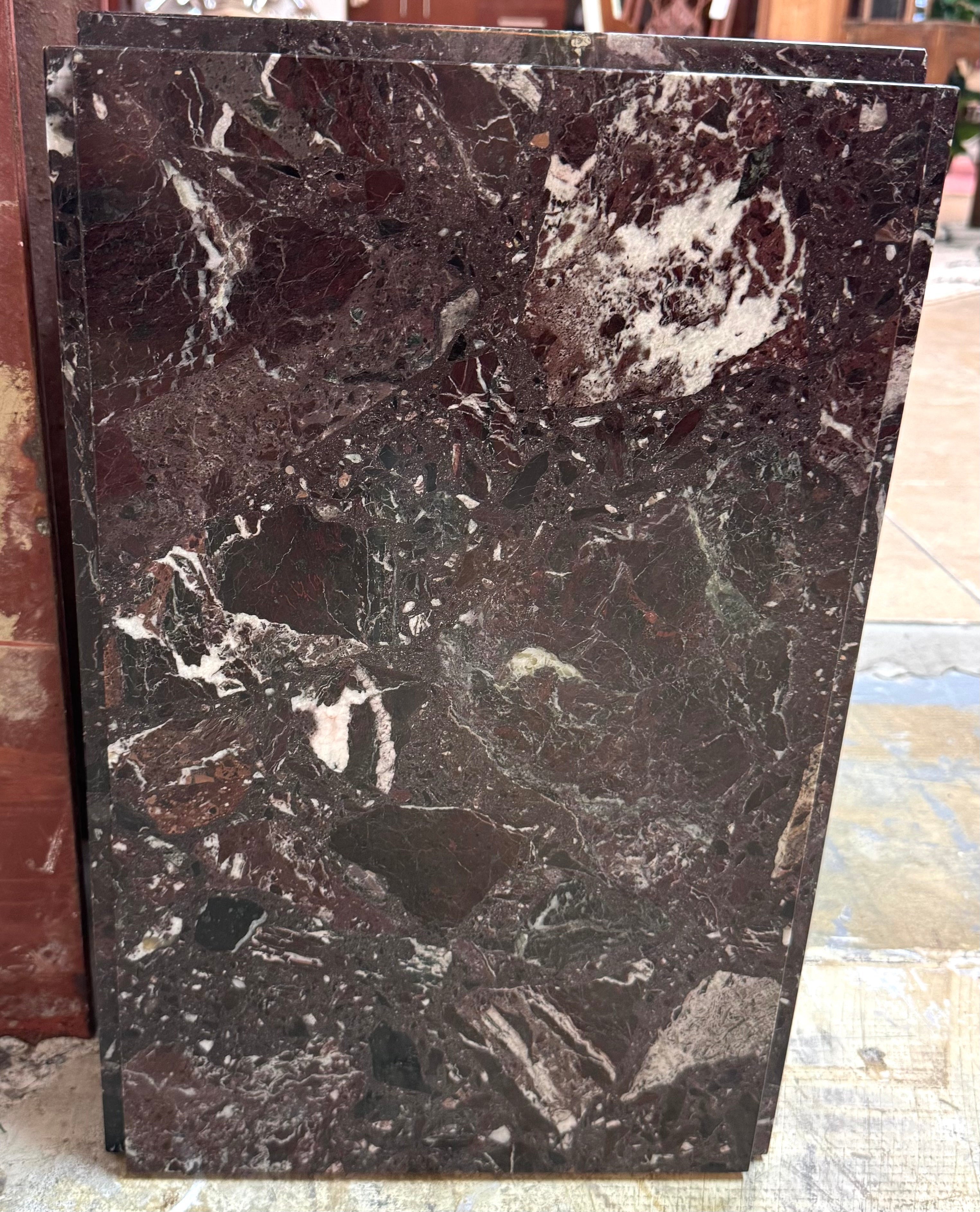 Rosso Levanto Marble Accent Cubes