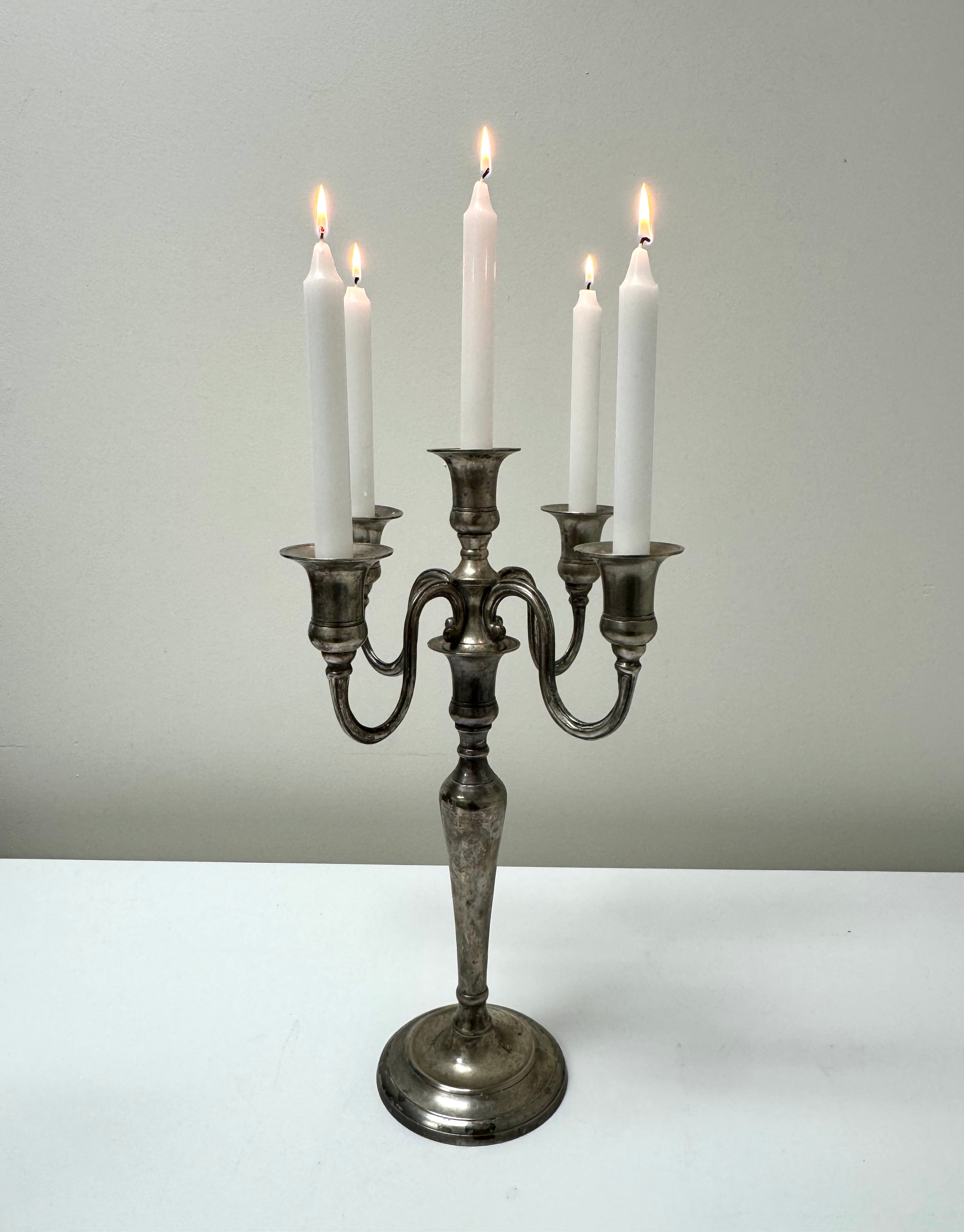 GODINGER 'Butler's Collection' Solid Pewter Candelabra
