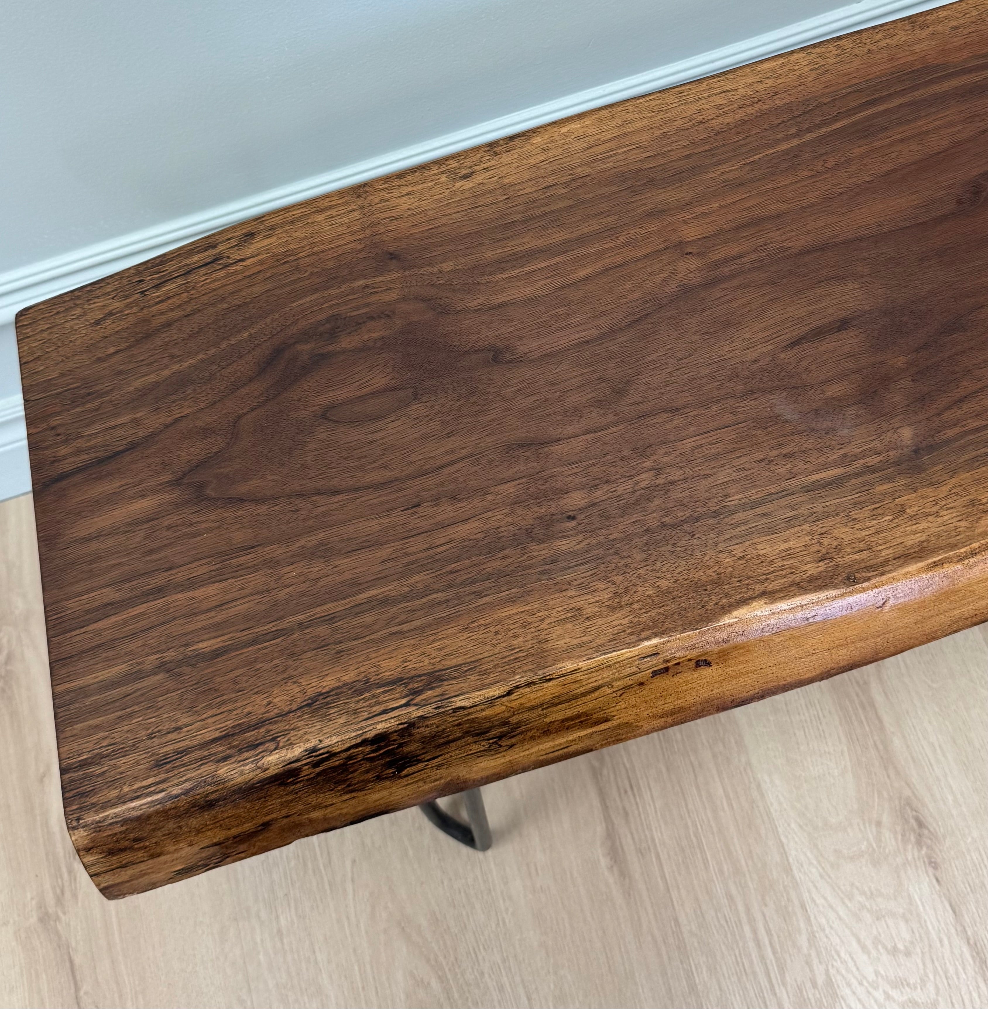 Custom Black Walnut Live Edge Bench