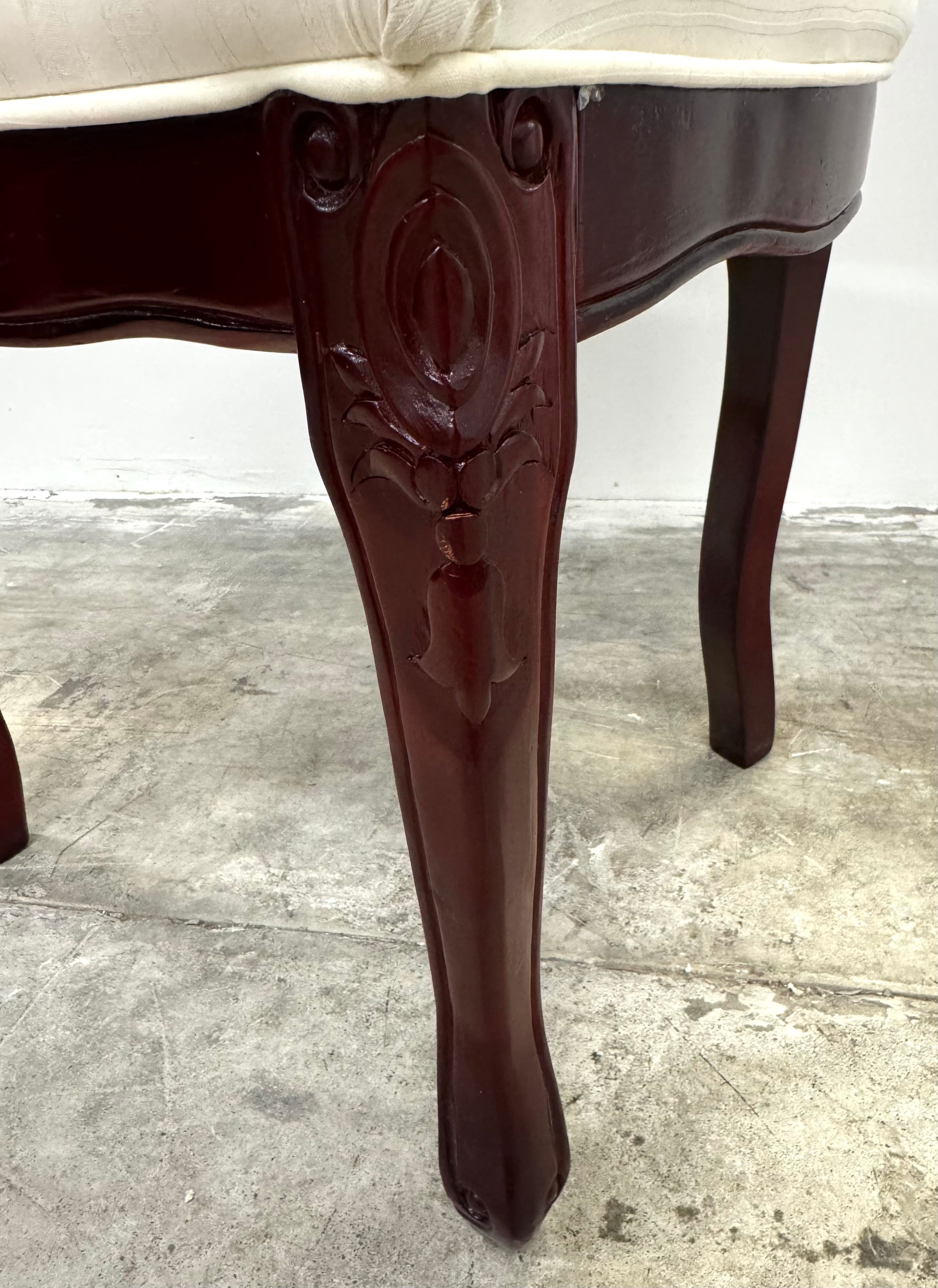 Light Gold Damask 54" Window Bench