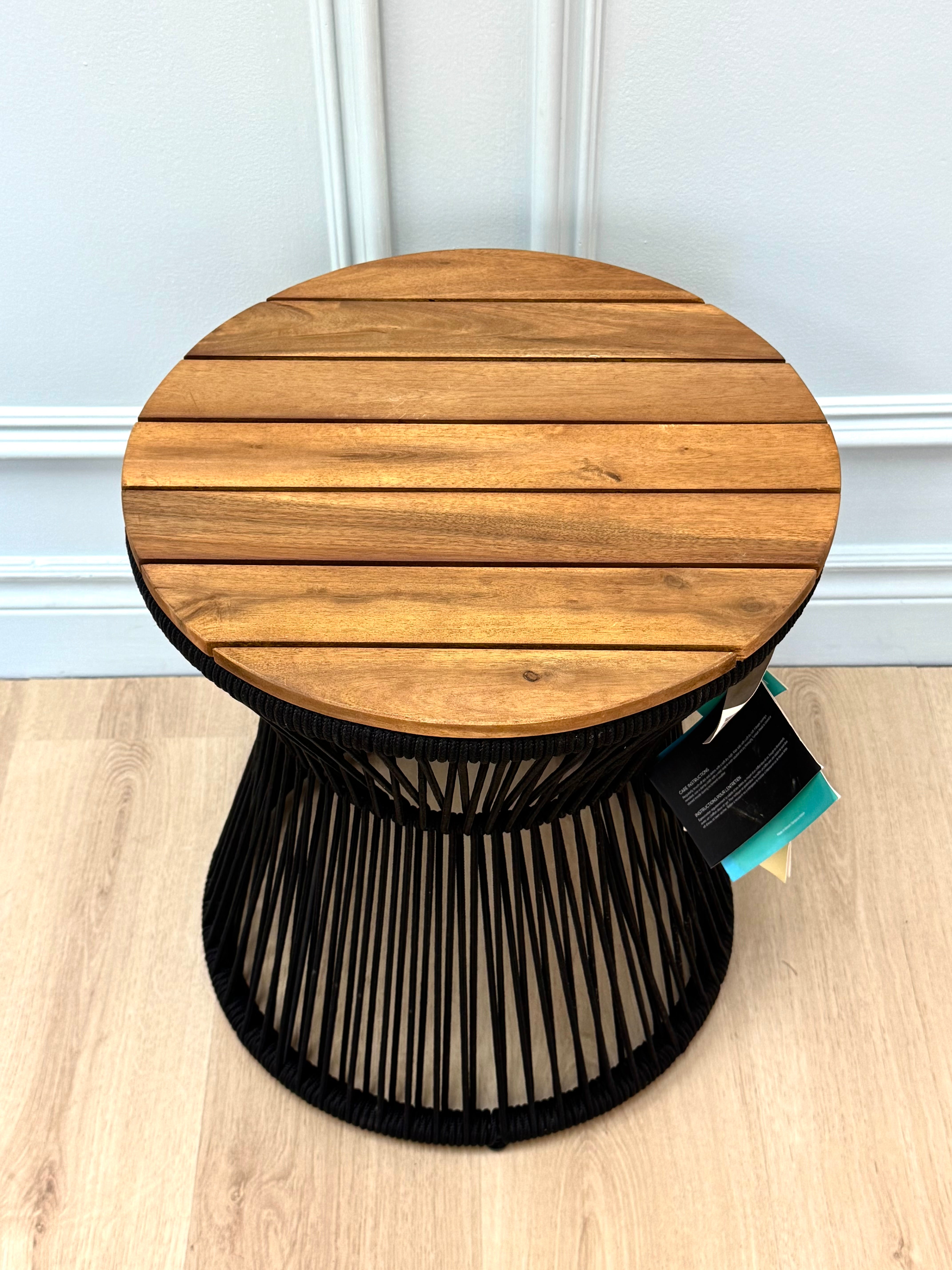 NEW COLIN + JUSTIN Woven Rope Side Table