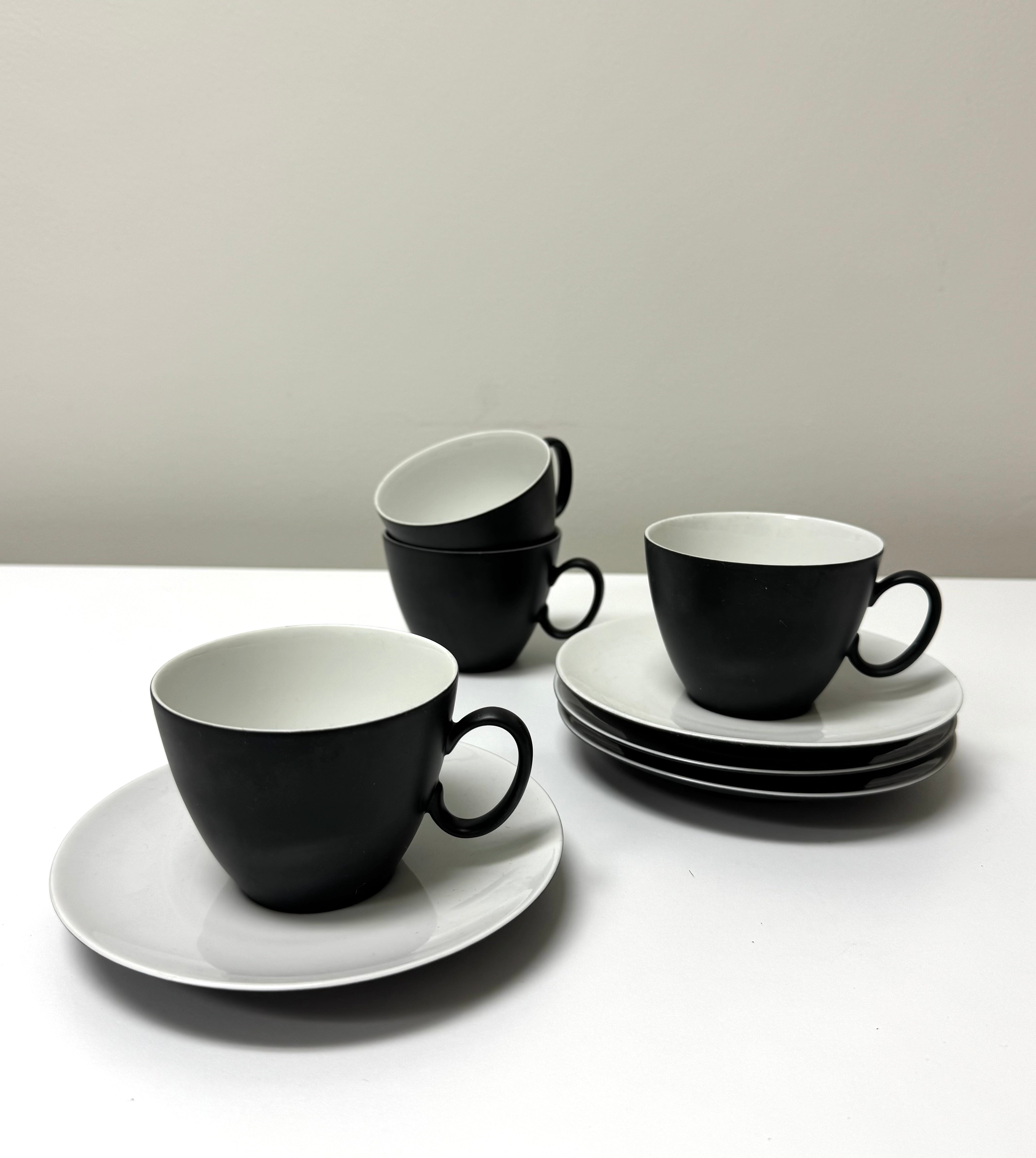 Vintage THOMAS 'Continental' Cups & Saucers Set of 4