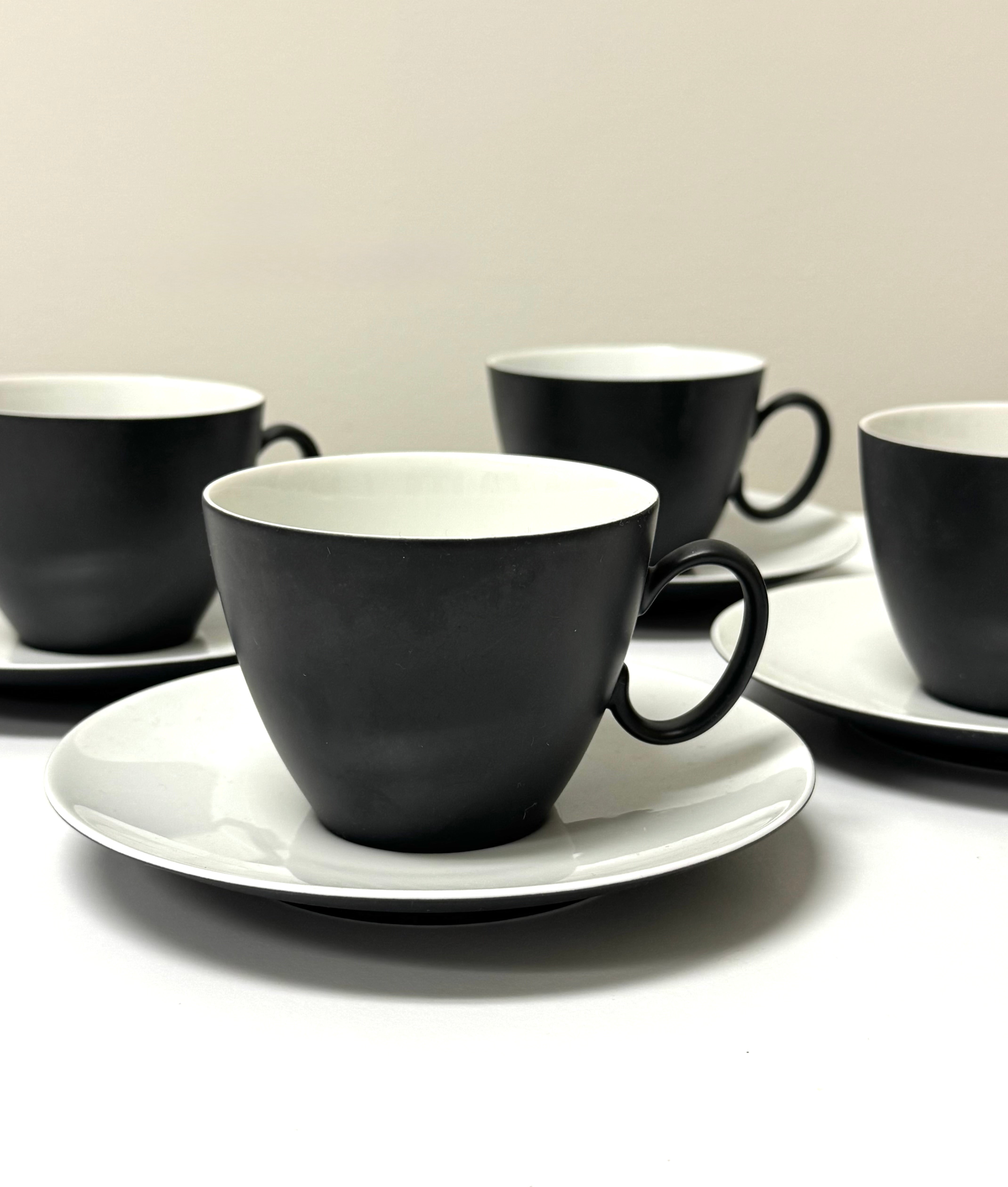 Vintage THOMAS 'Continental' Cups & Saucers Set of 4