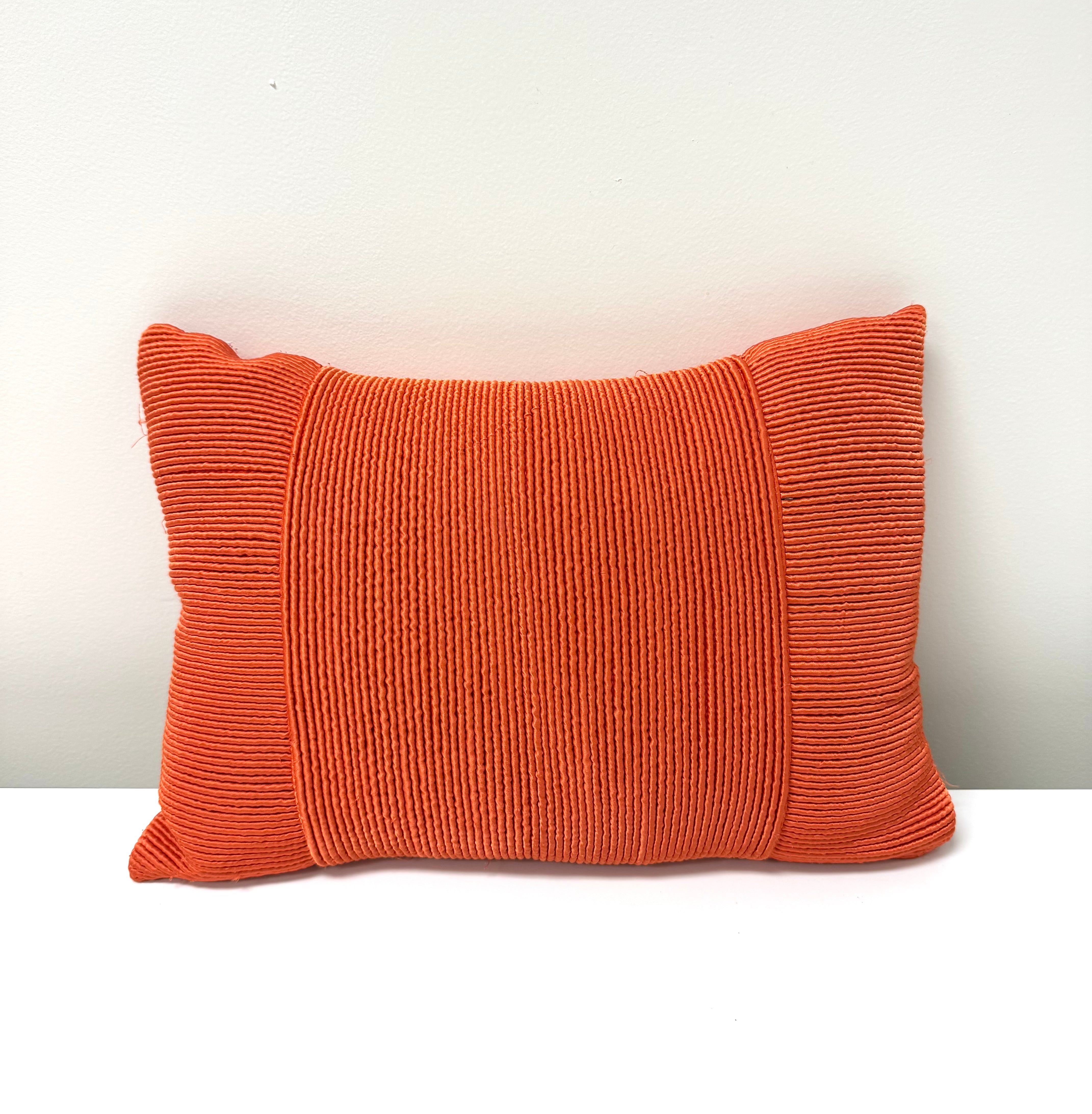 Tangerine Ribbed 18" x 13" Pillow