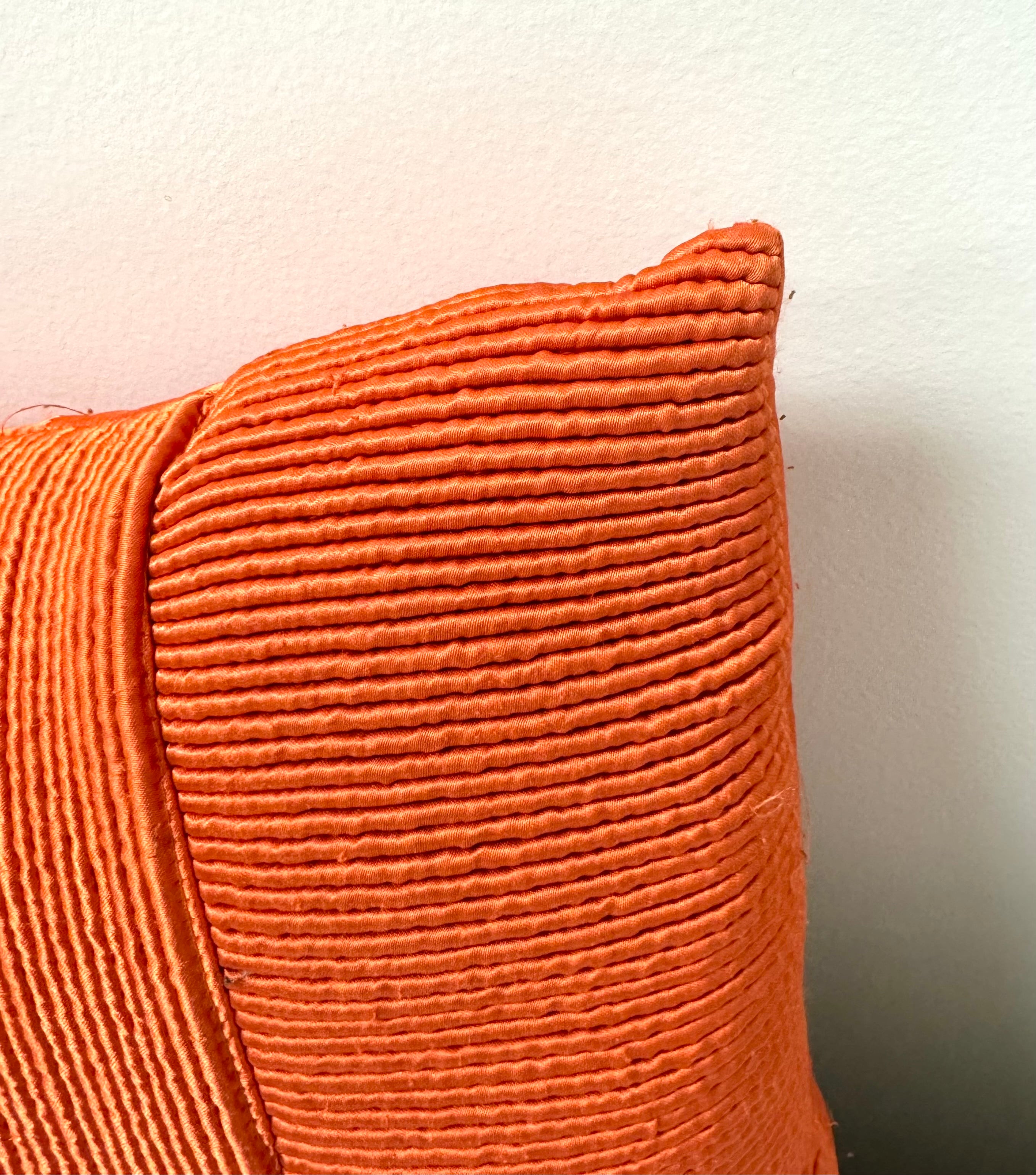 Tangerine Ribbed 18" x 13" Pillow