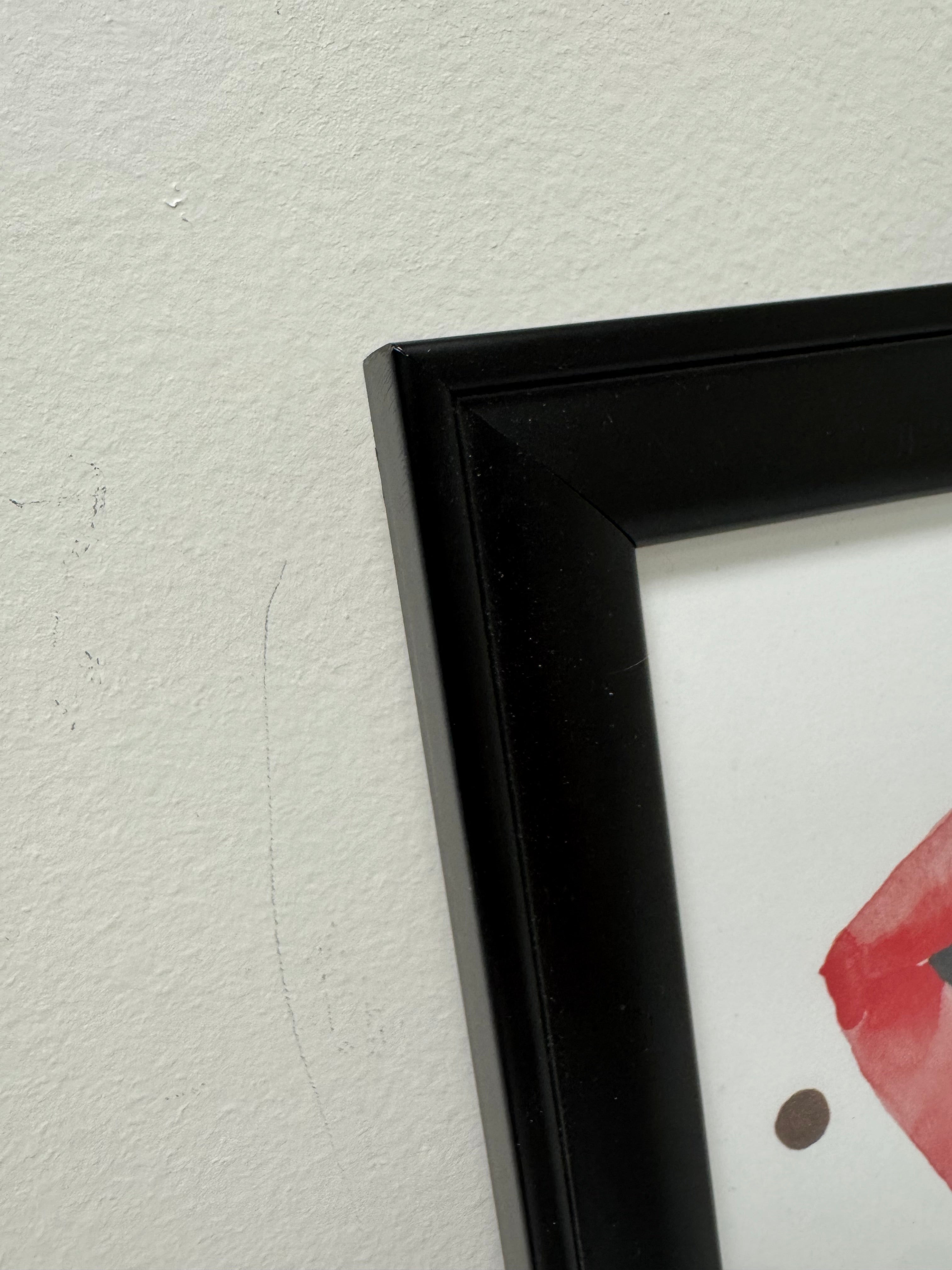 'Red Lips' Watercolour Print