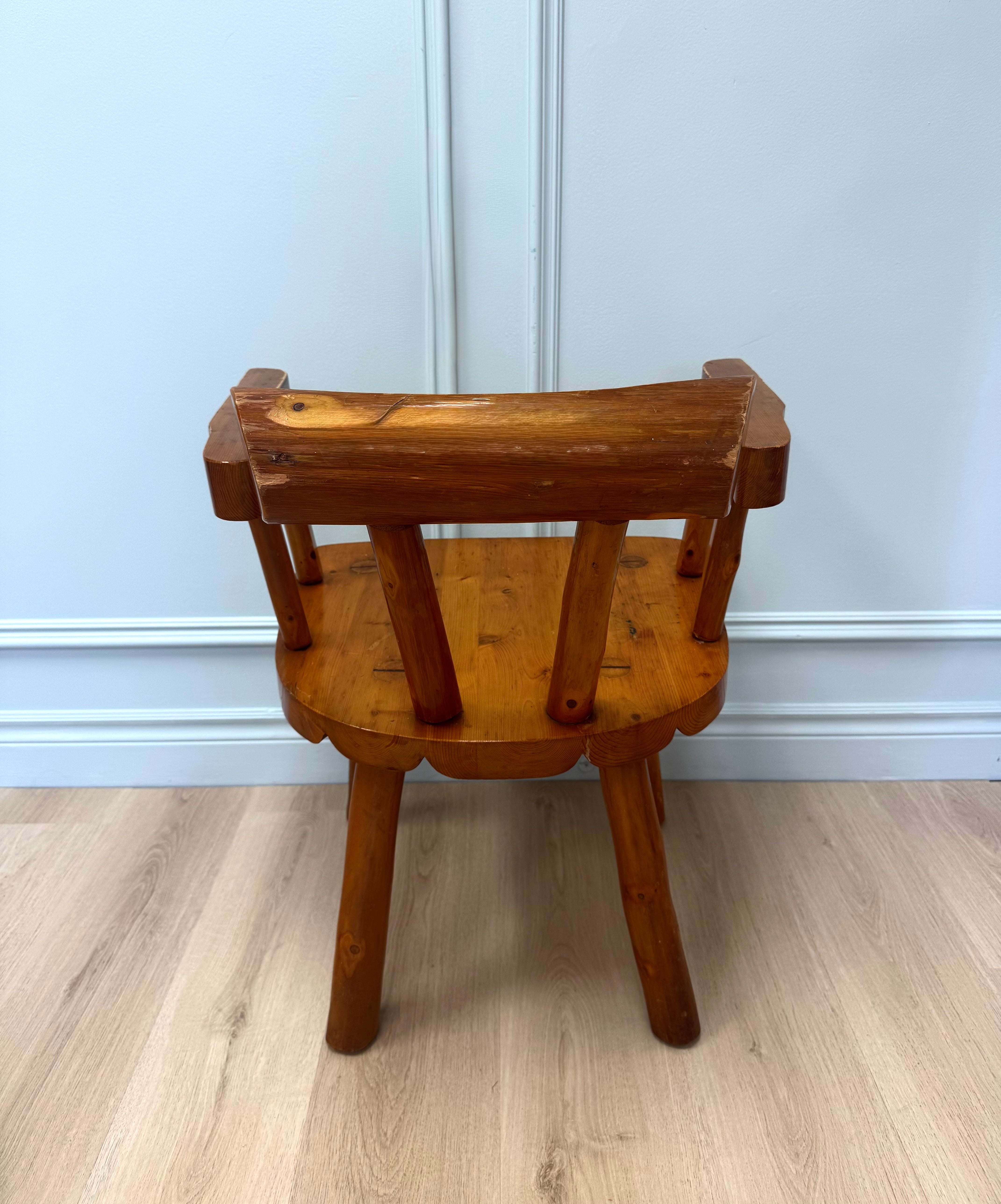 Custom Handcrafted Rustic Pine Armchair