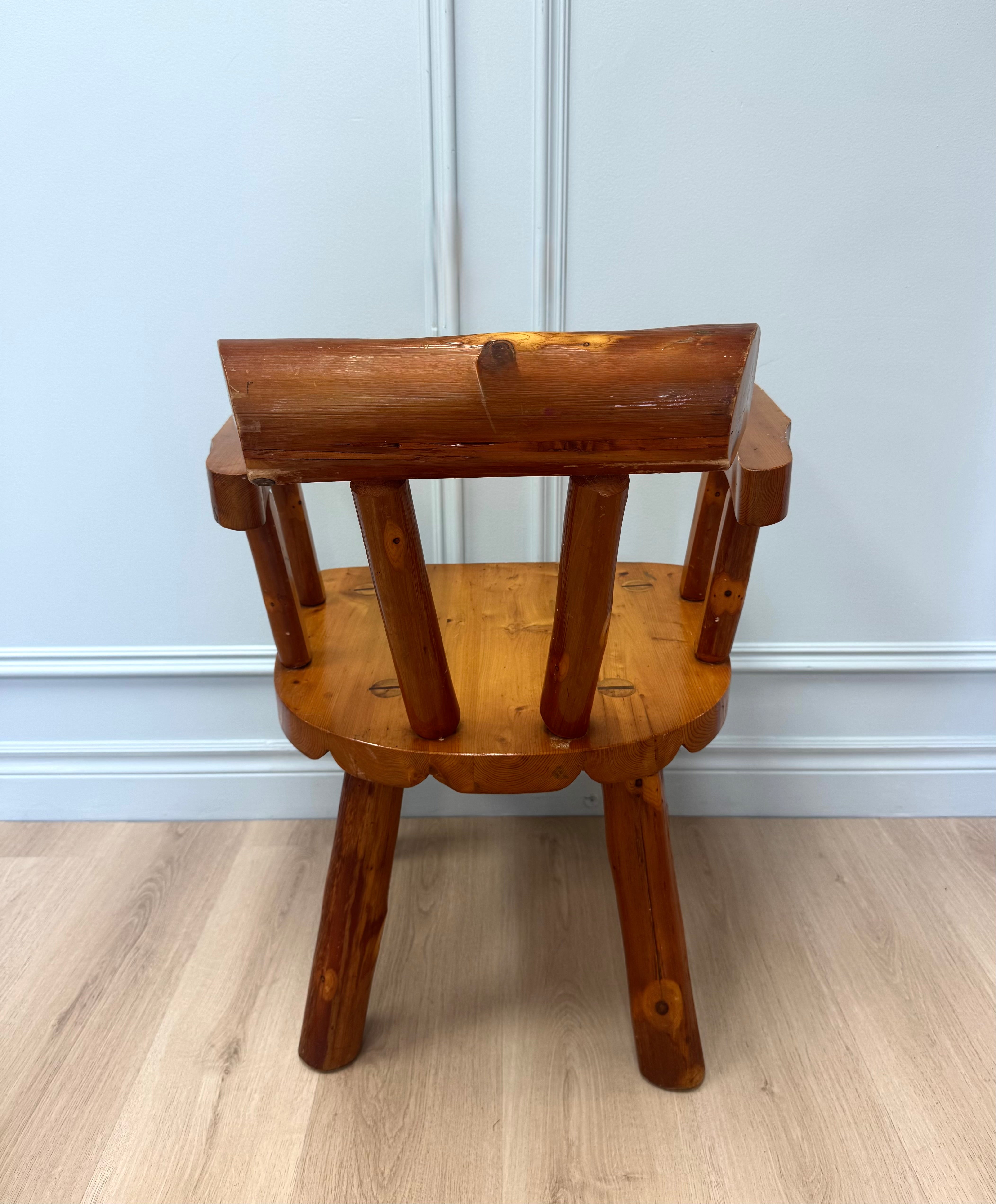Custom Handcrafted Rustic Pine Armchair