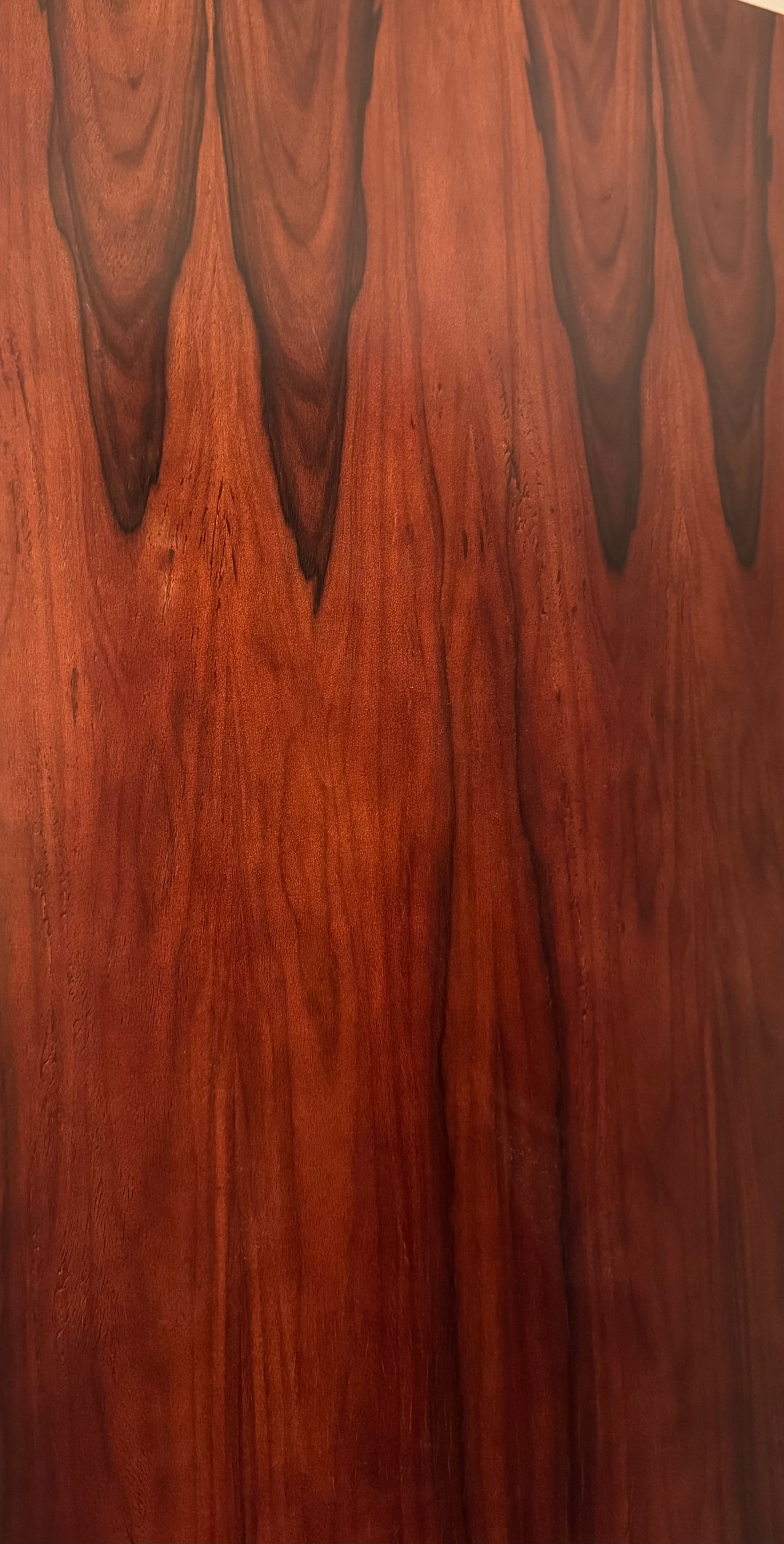 Vintage Rosewood Lighted Cabinet