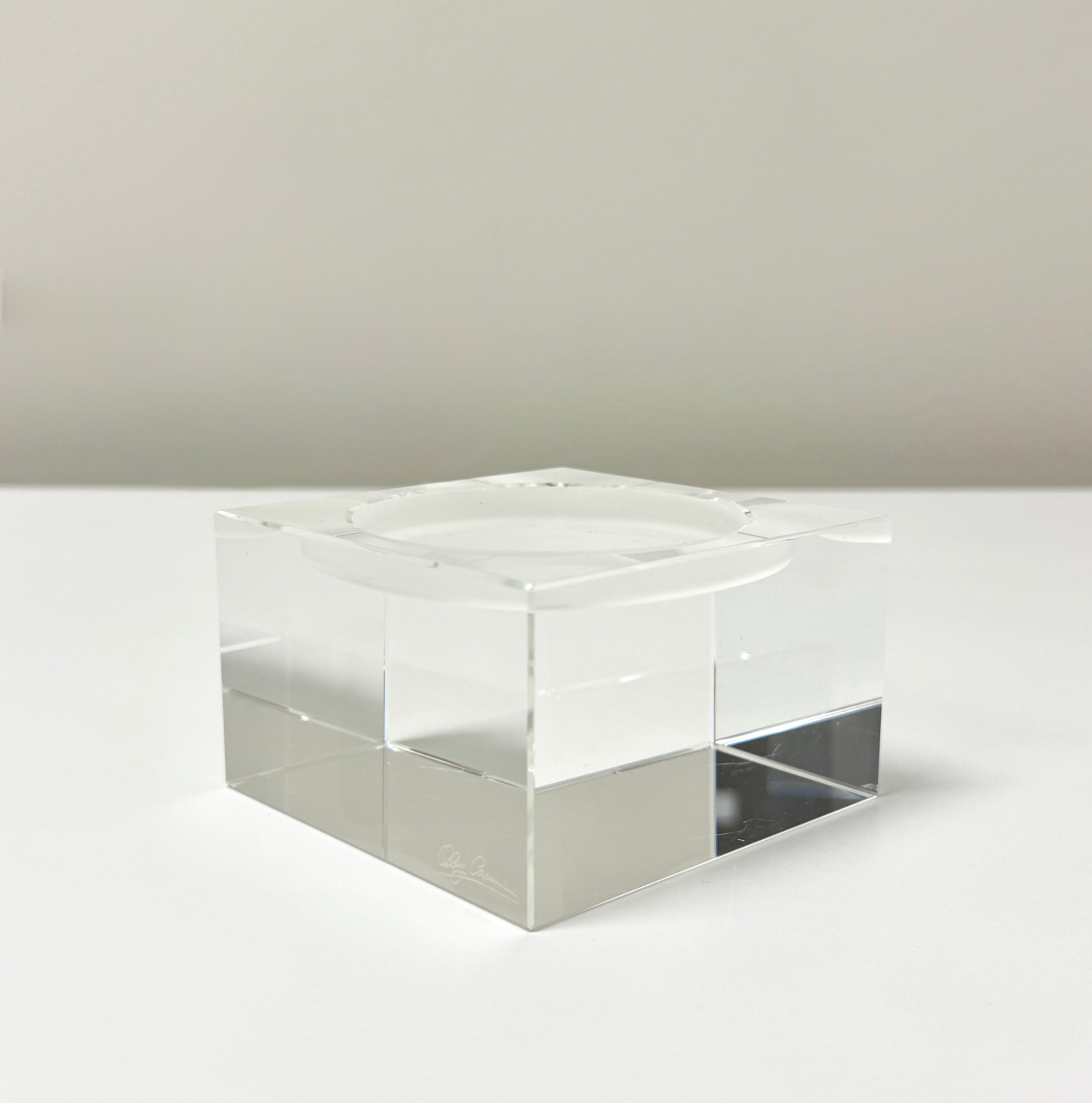 OLEG CASSINI 'Pure' Crystal Candle Holder