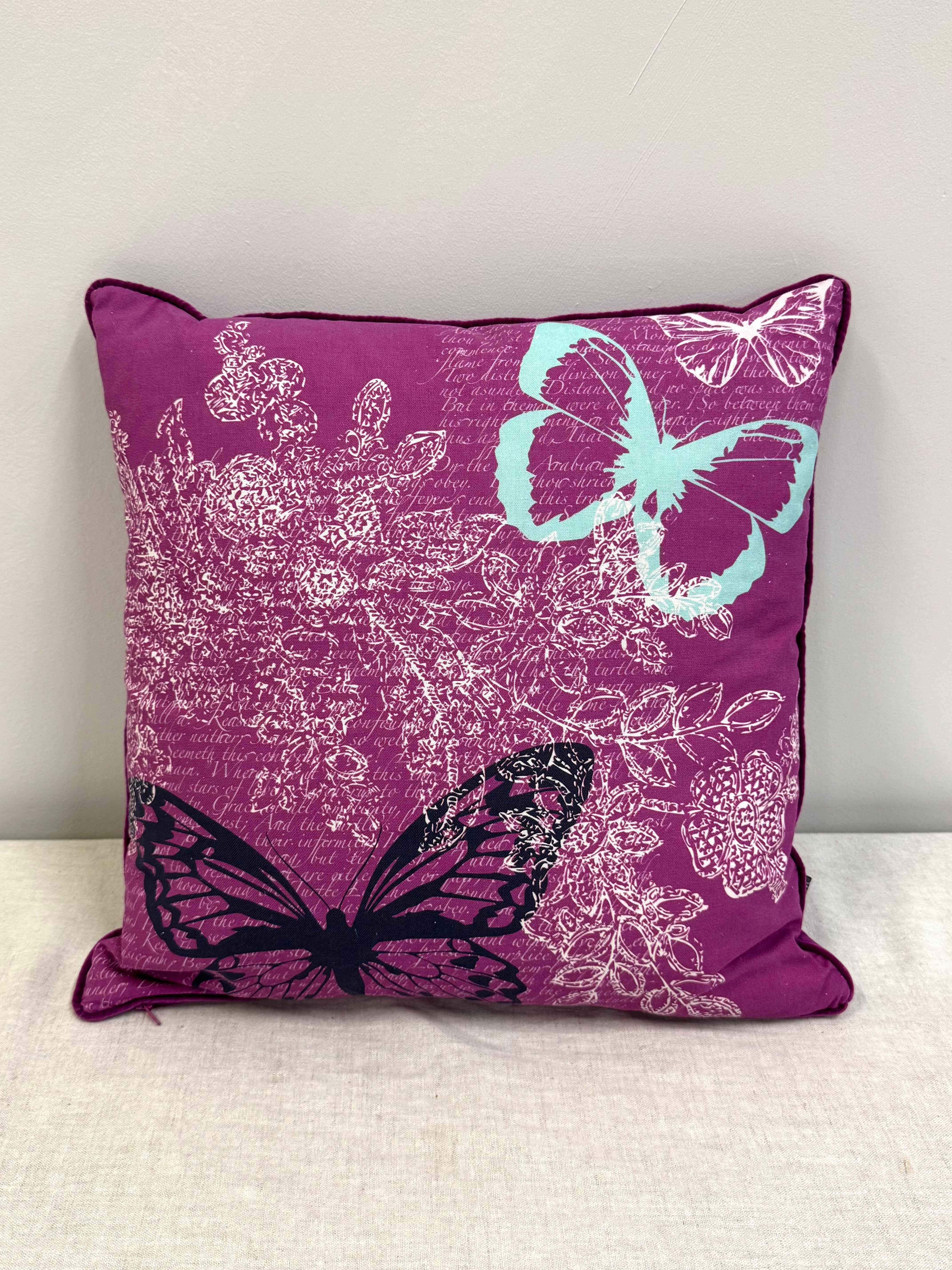 NEW! UPCOUNTRY Purple Floral 18" Pillow