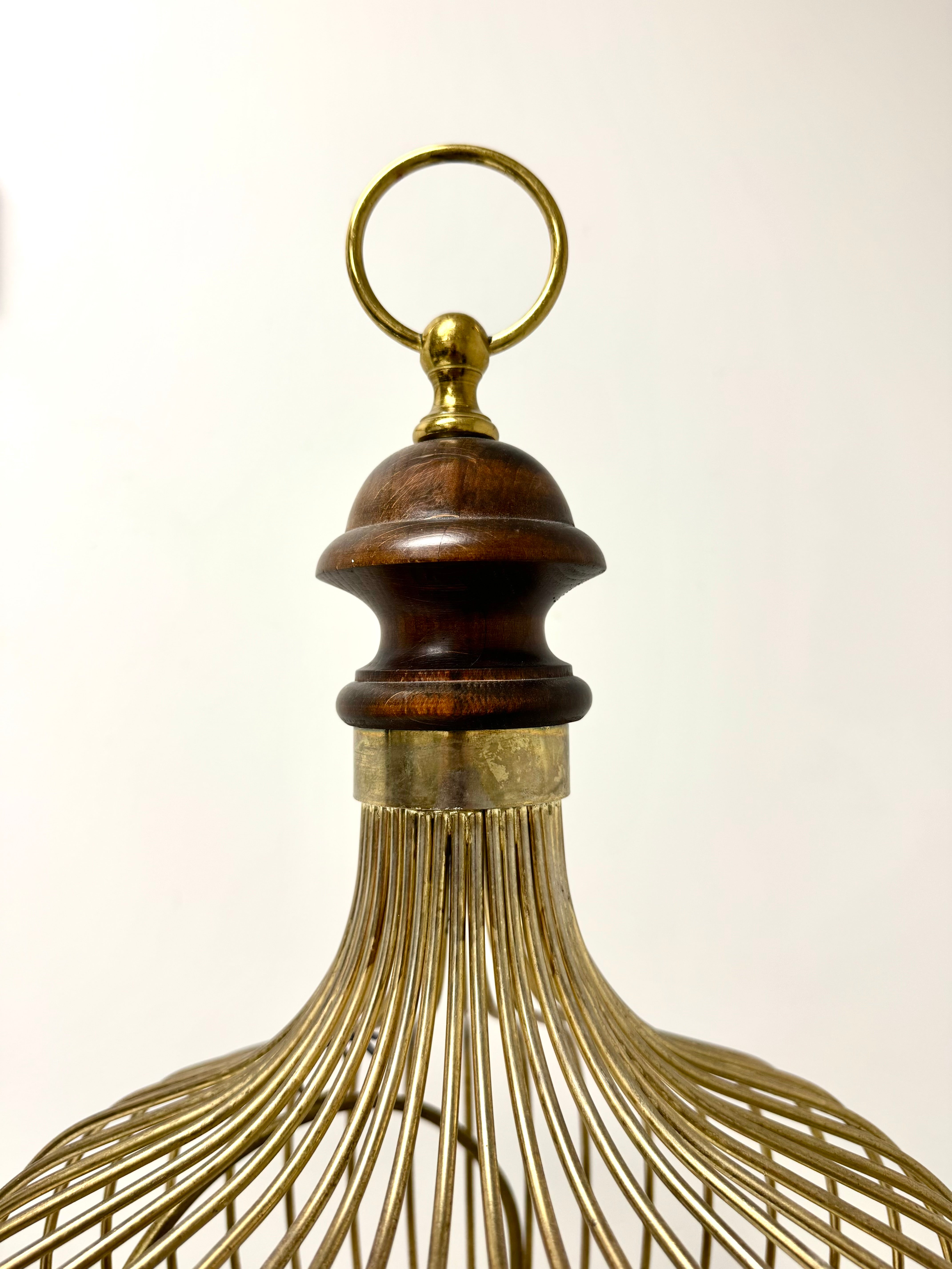 Vintage Brass Bird Cage