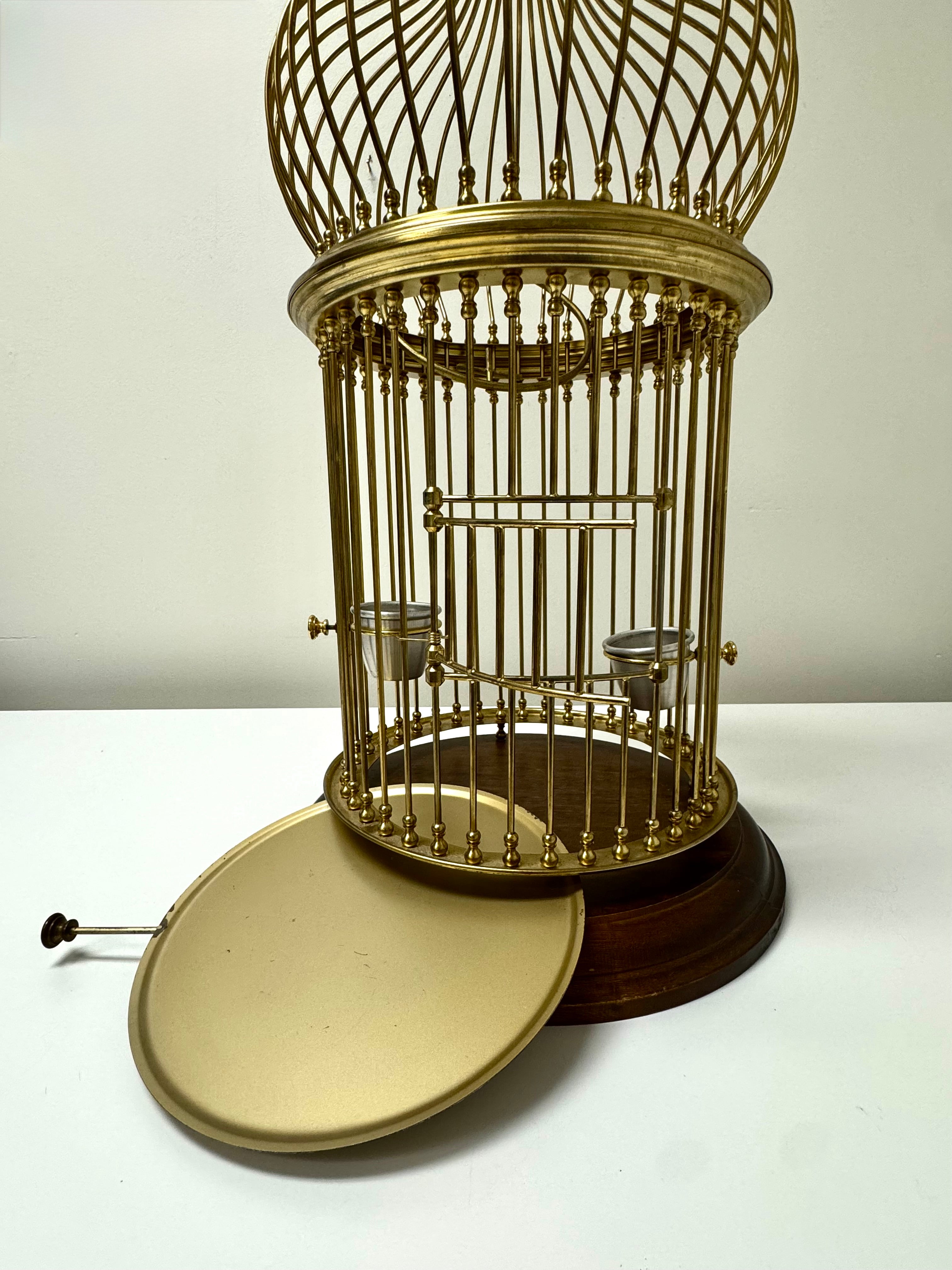 Vintage Brass Bird Cage