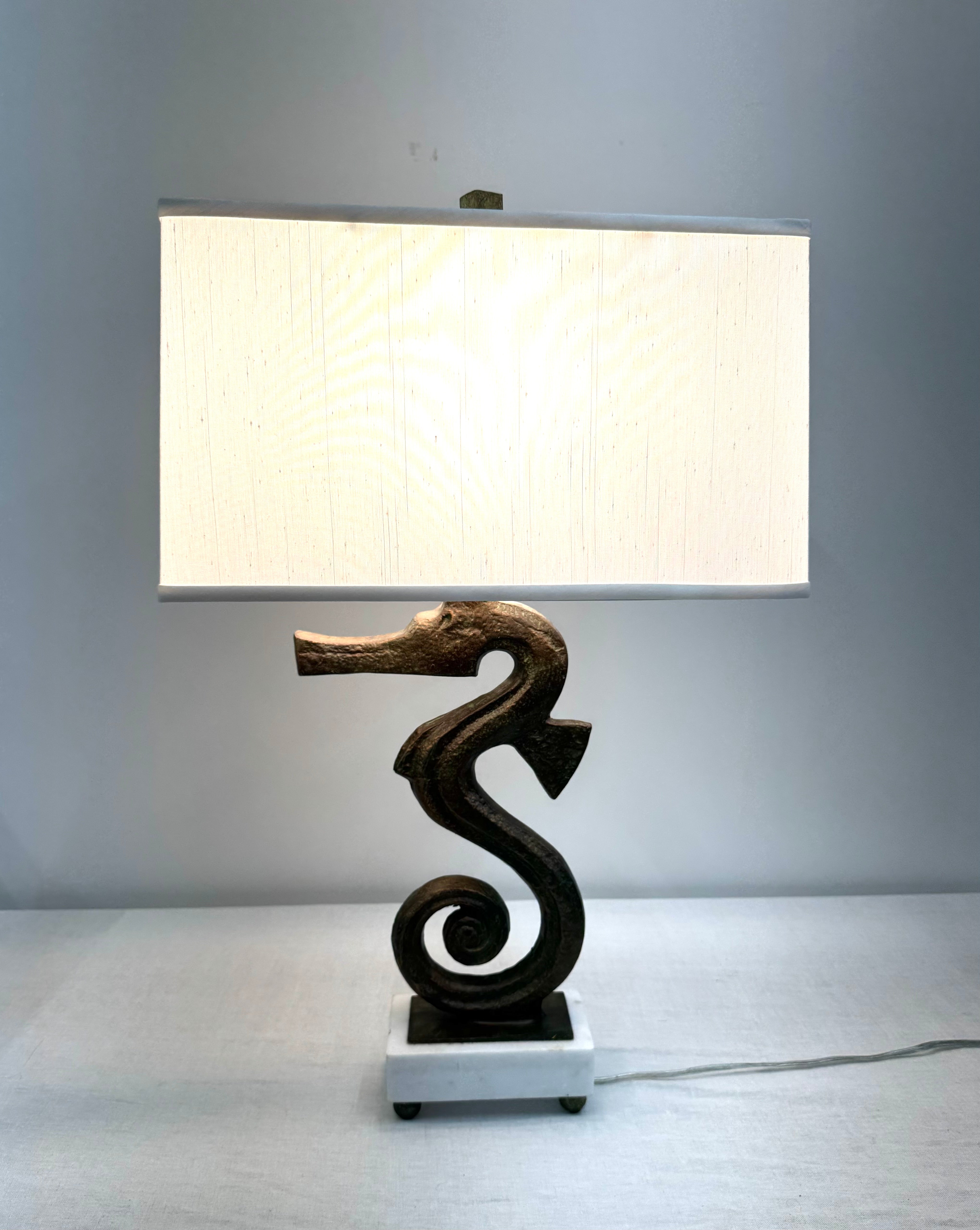AM STUDIO Bronze Seahorse Lamp