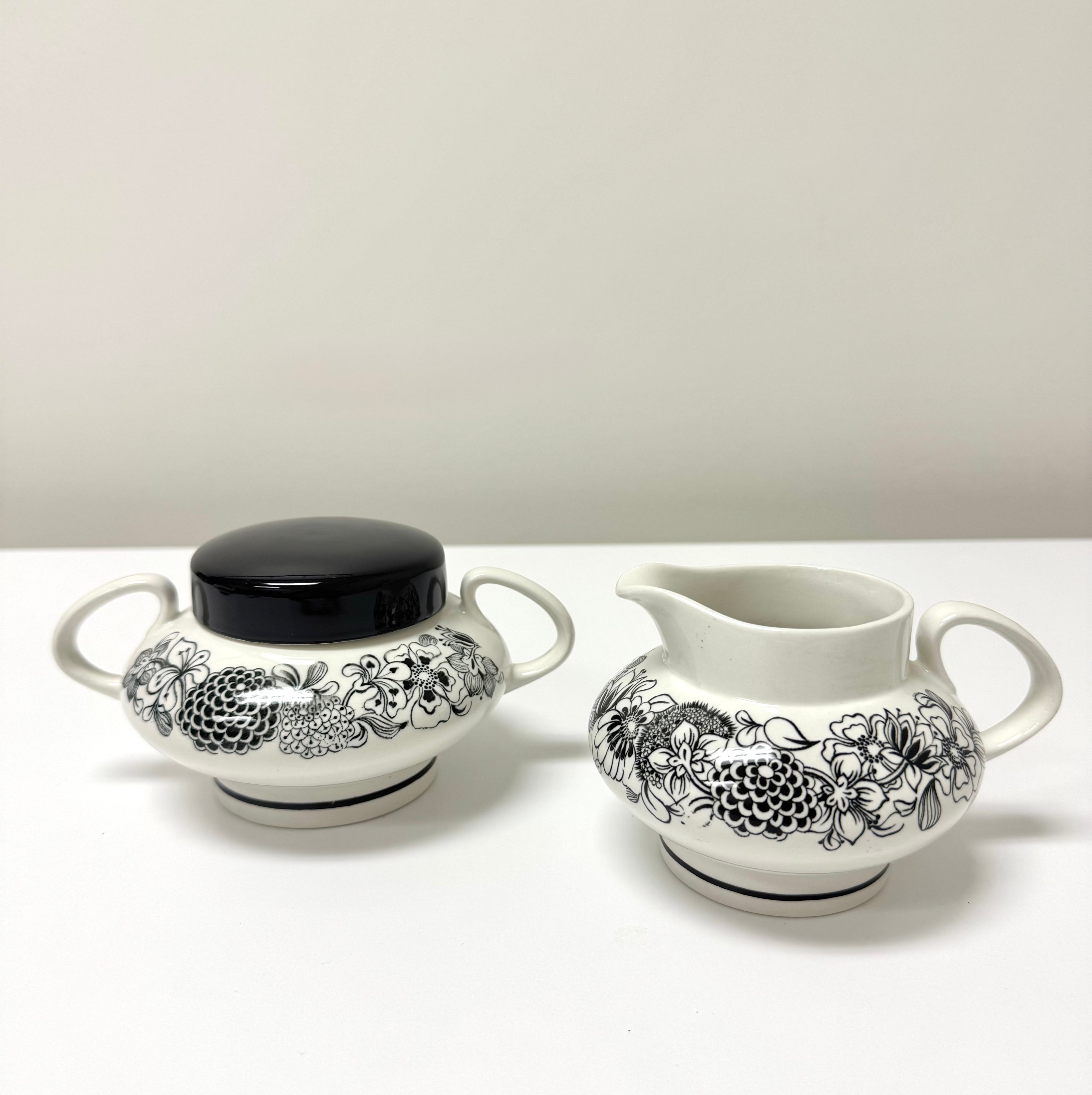 Vintage 'Wildwood' Cream & Sugar