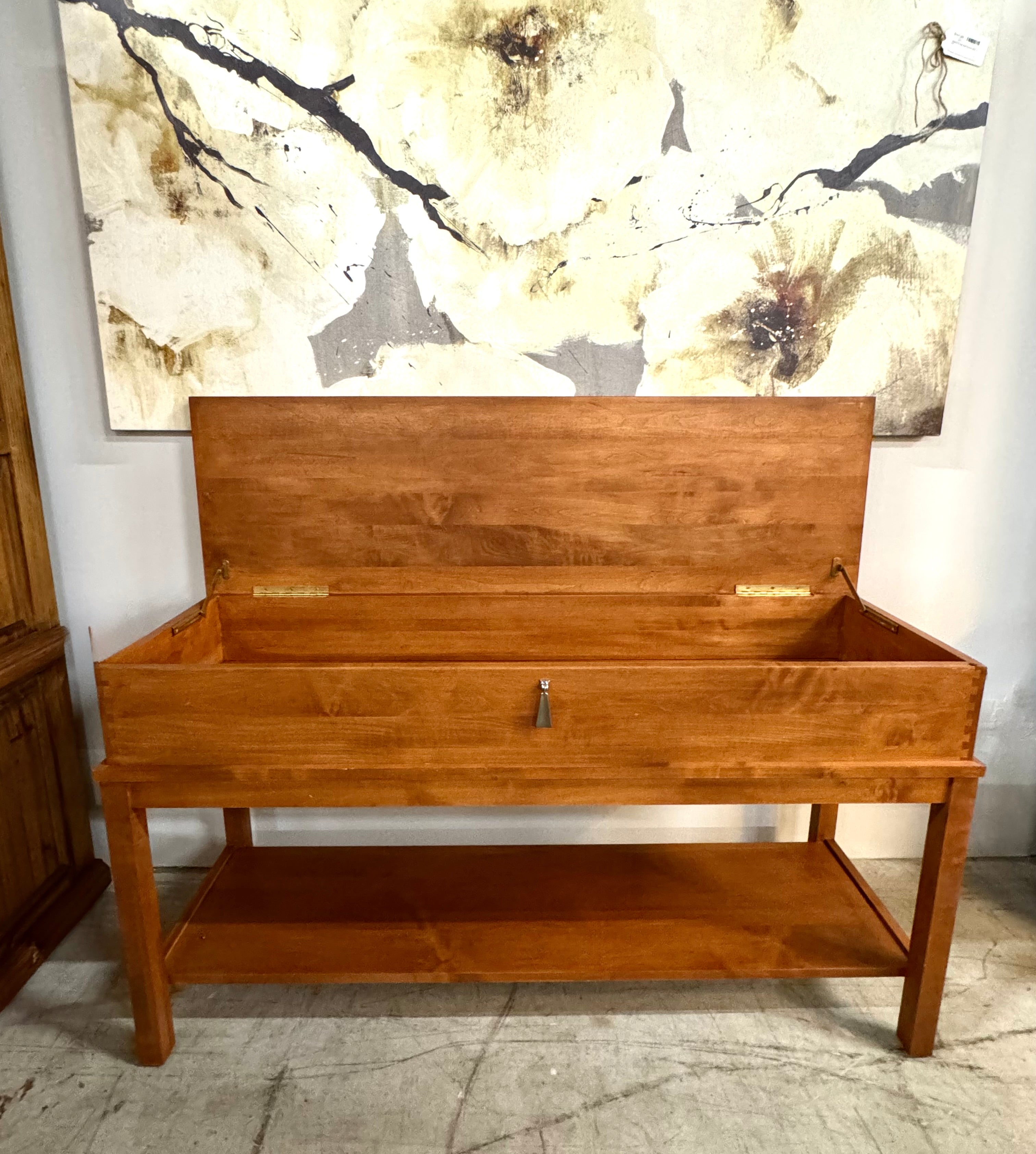 Console with Lift-top Storage