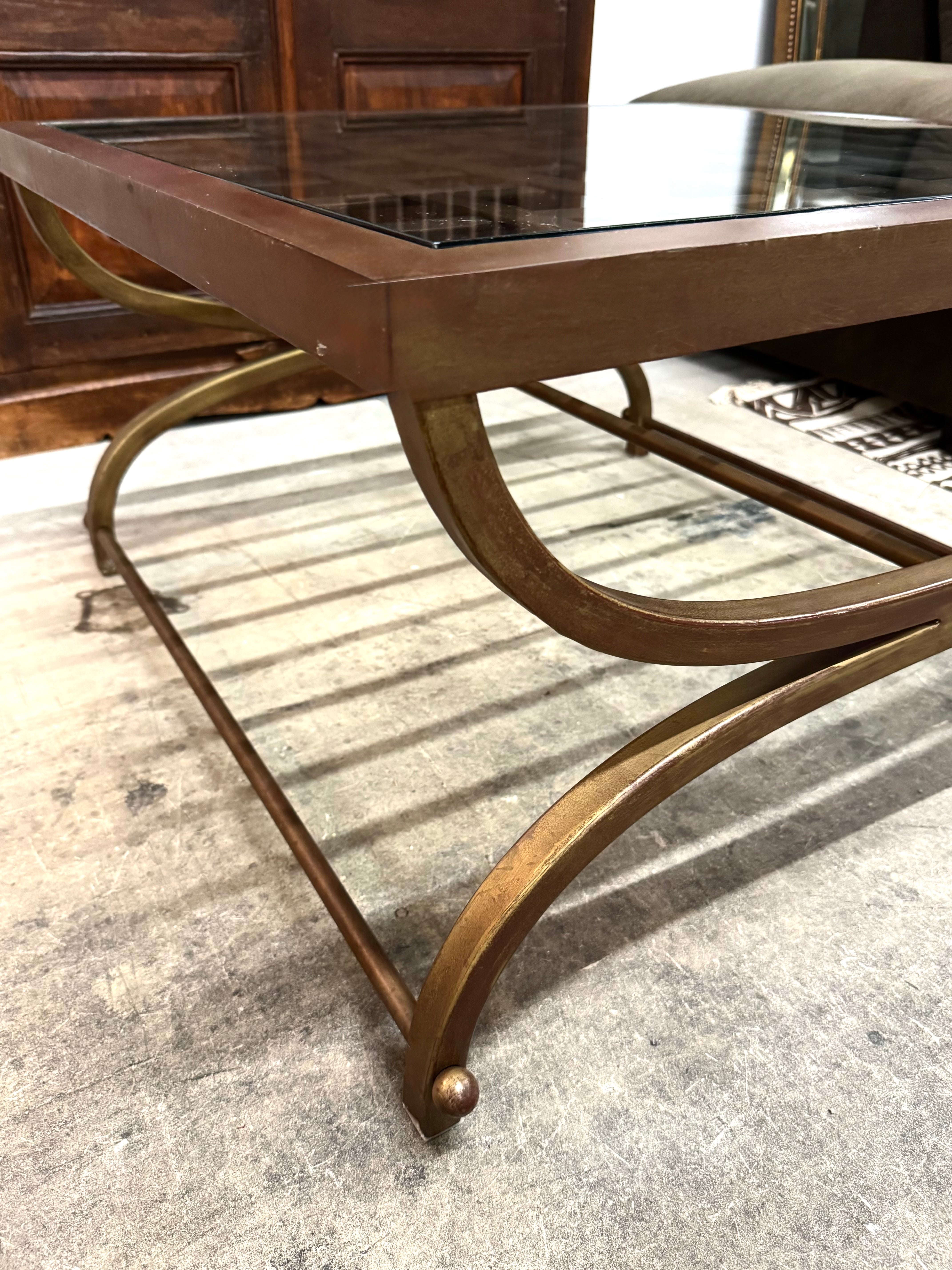 BOMBAY Bronze Grid Coffee Table