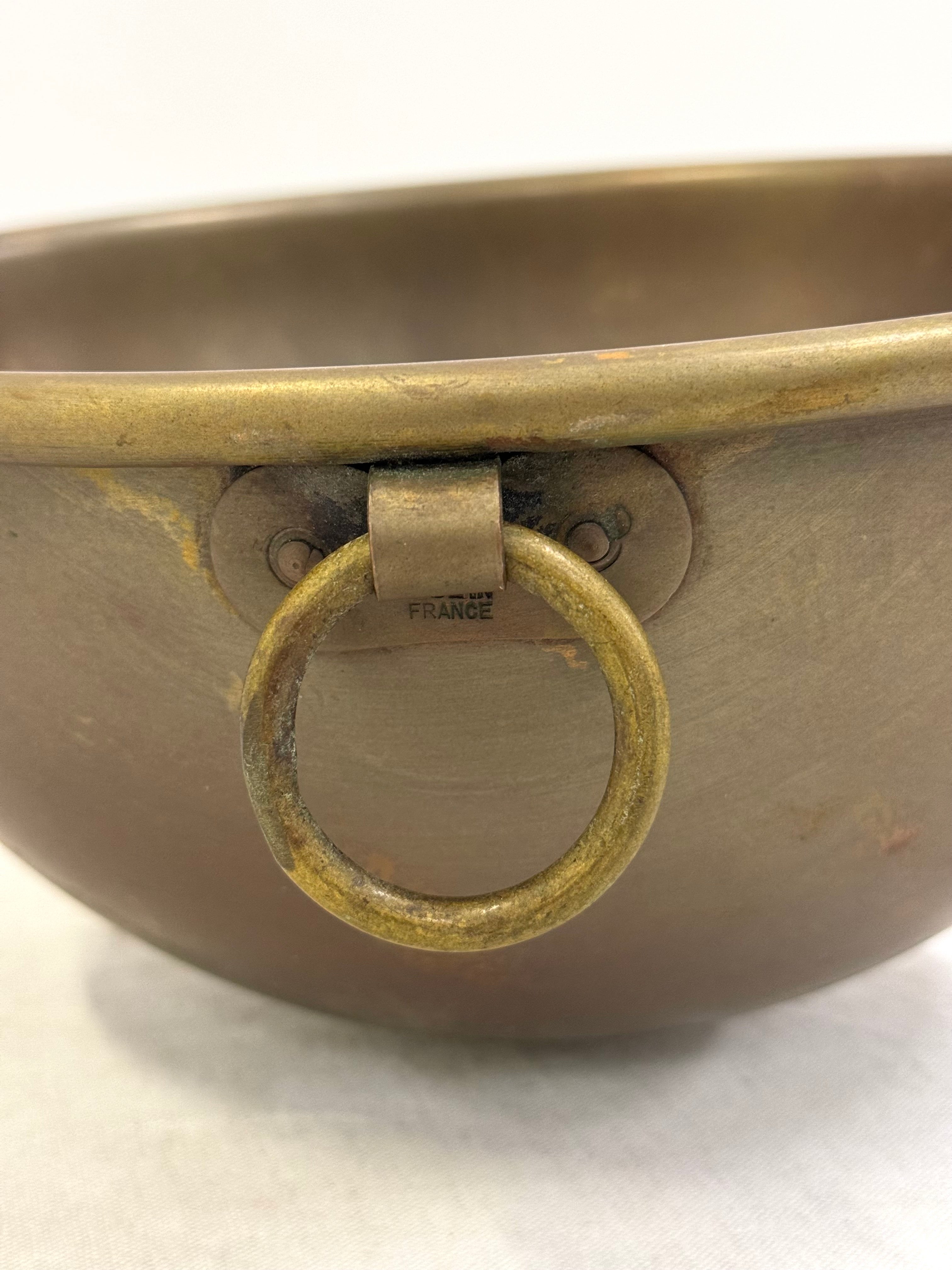 Solid Copper 11" Bowl with Ring