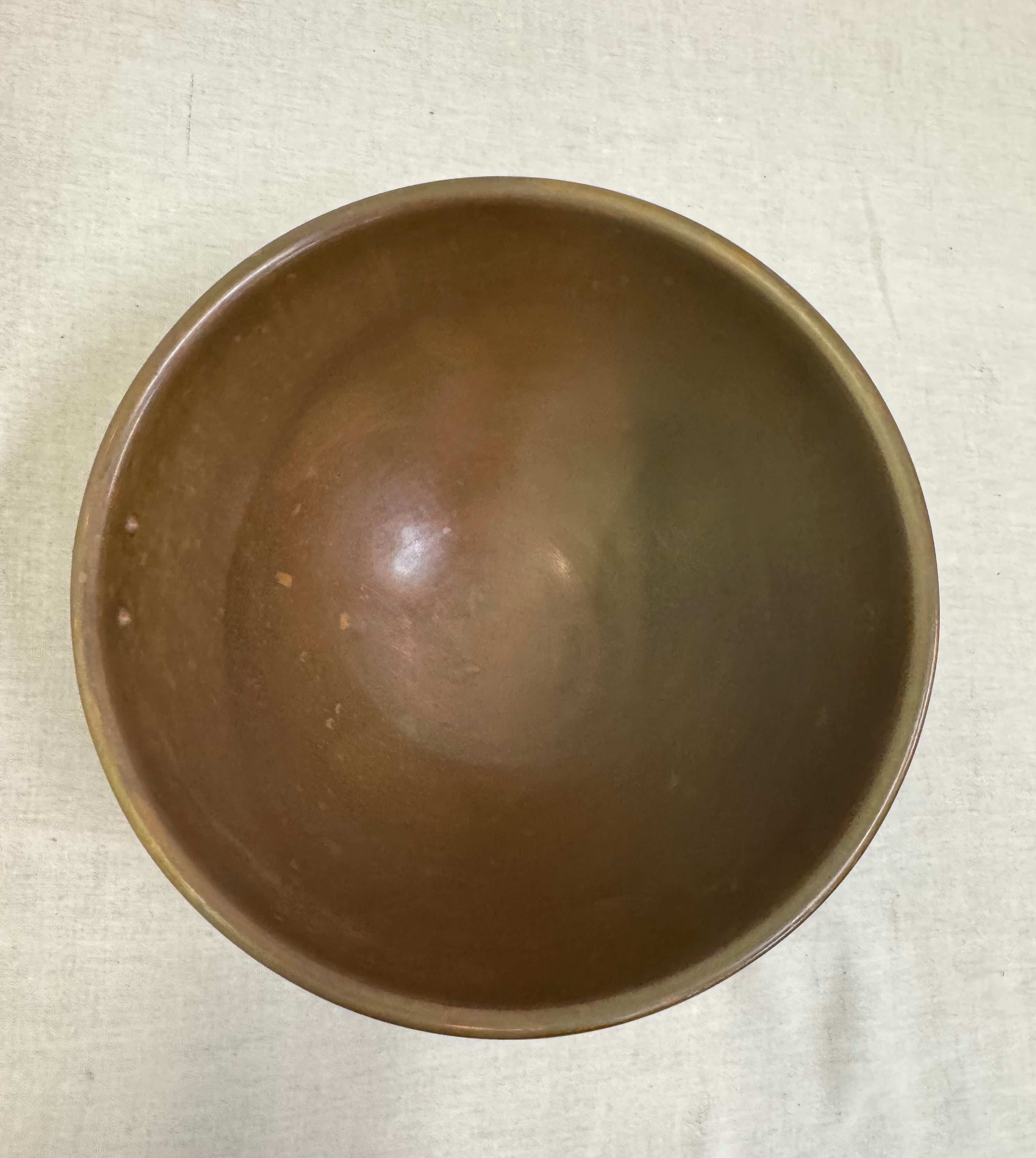 Solid Copper 11" Bowl with Ring