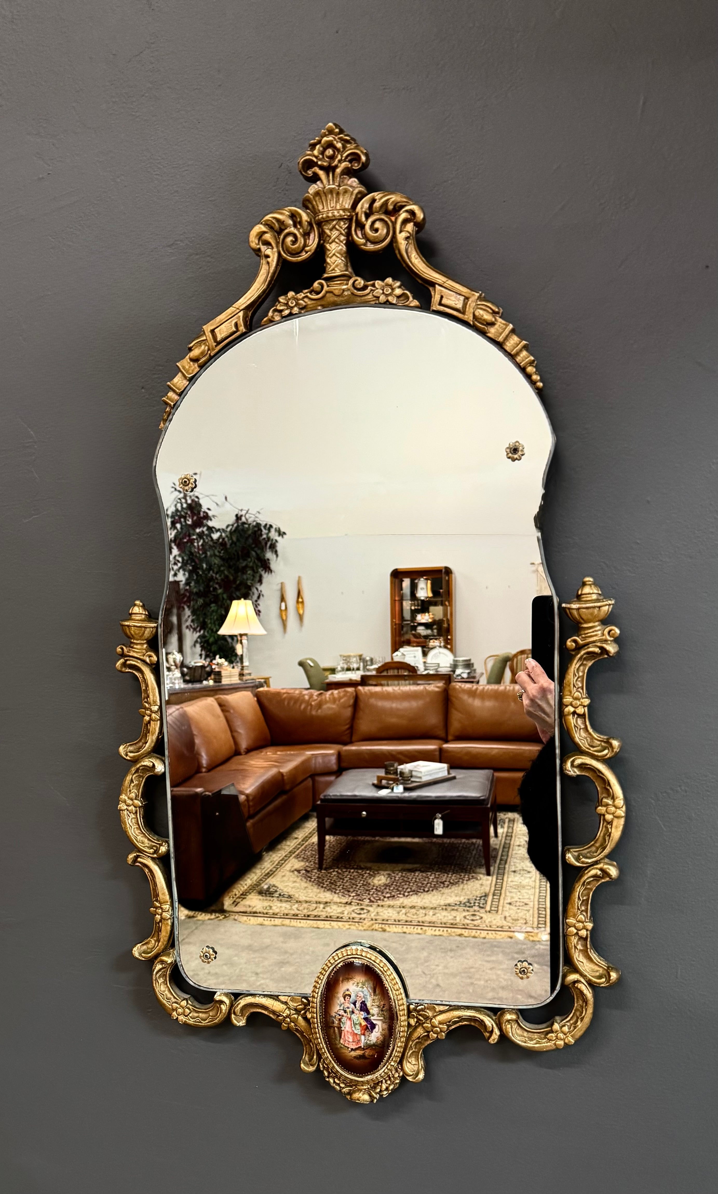 Vintage Baroque Gilt Mirror