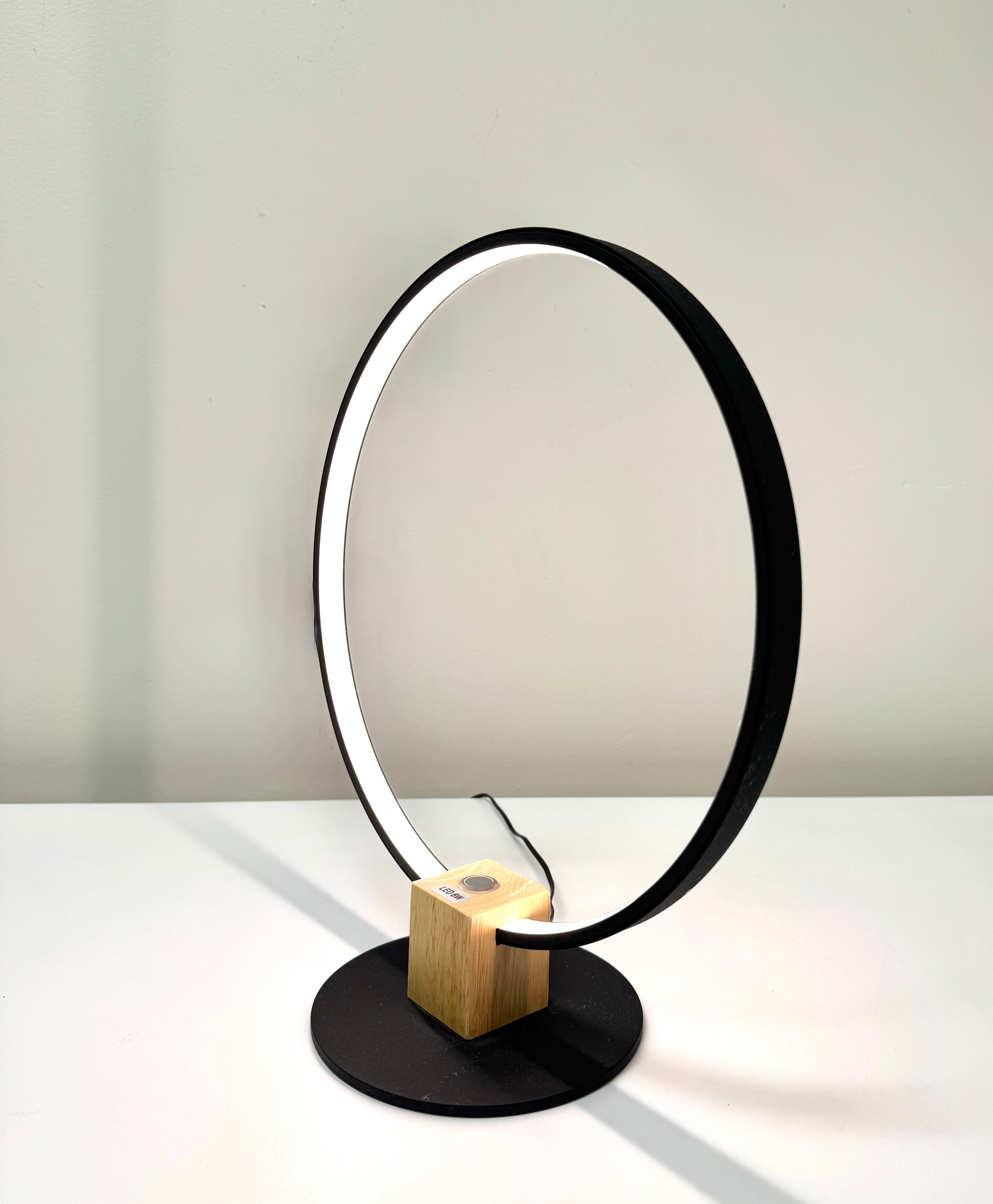 Black Circle LED Lamp