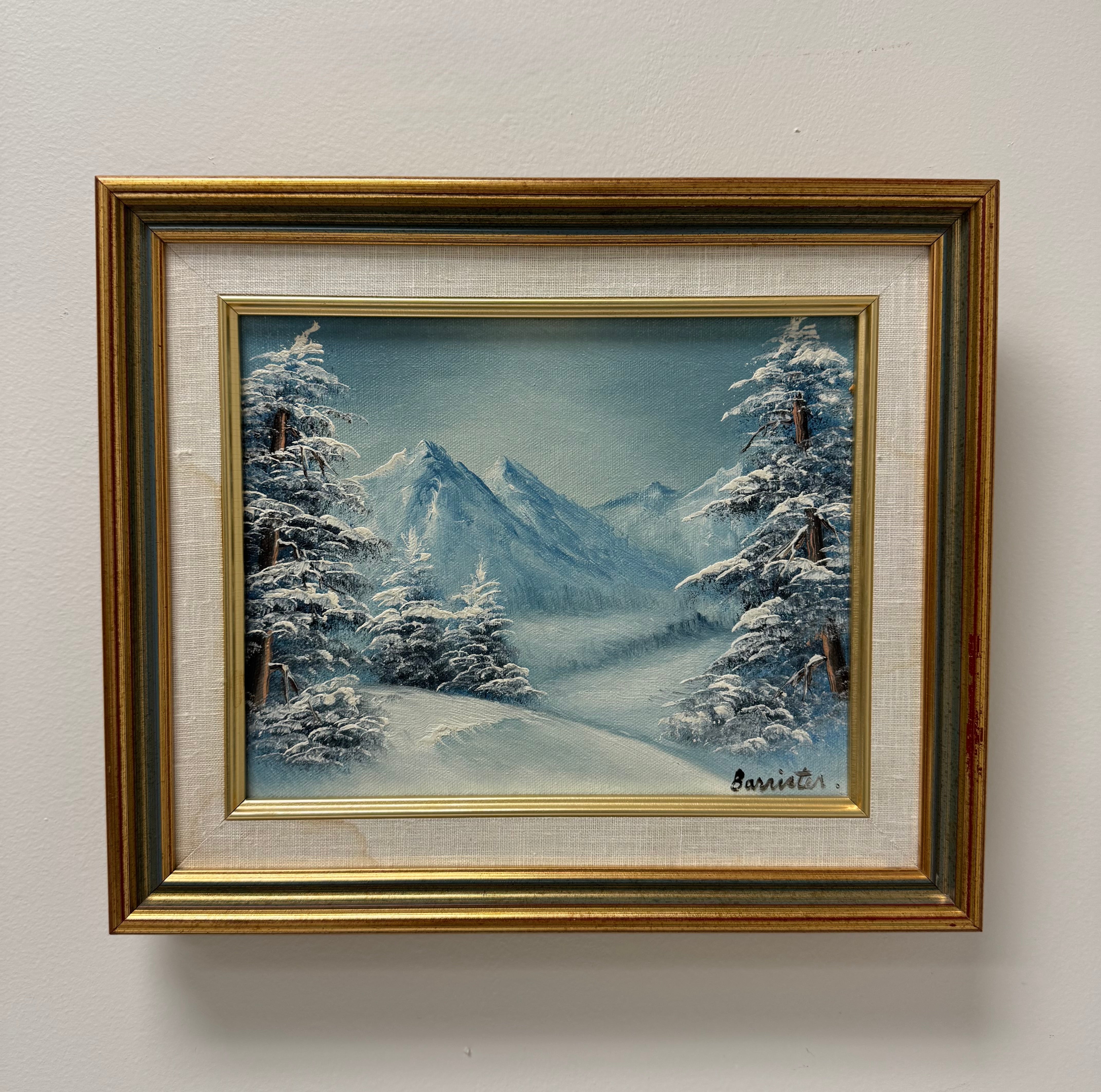 BARRISTER Winter Landscape Painting