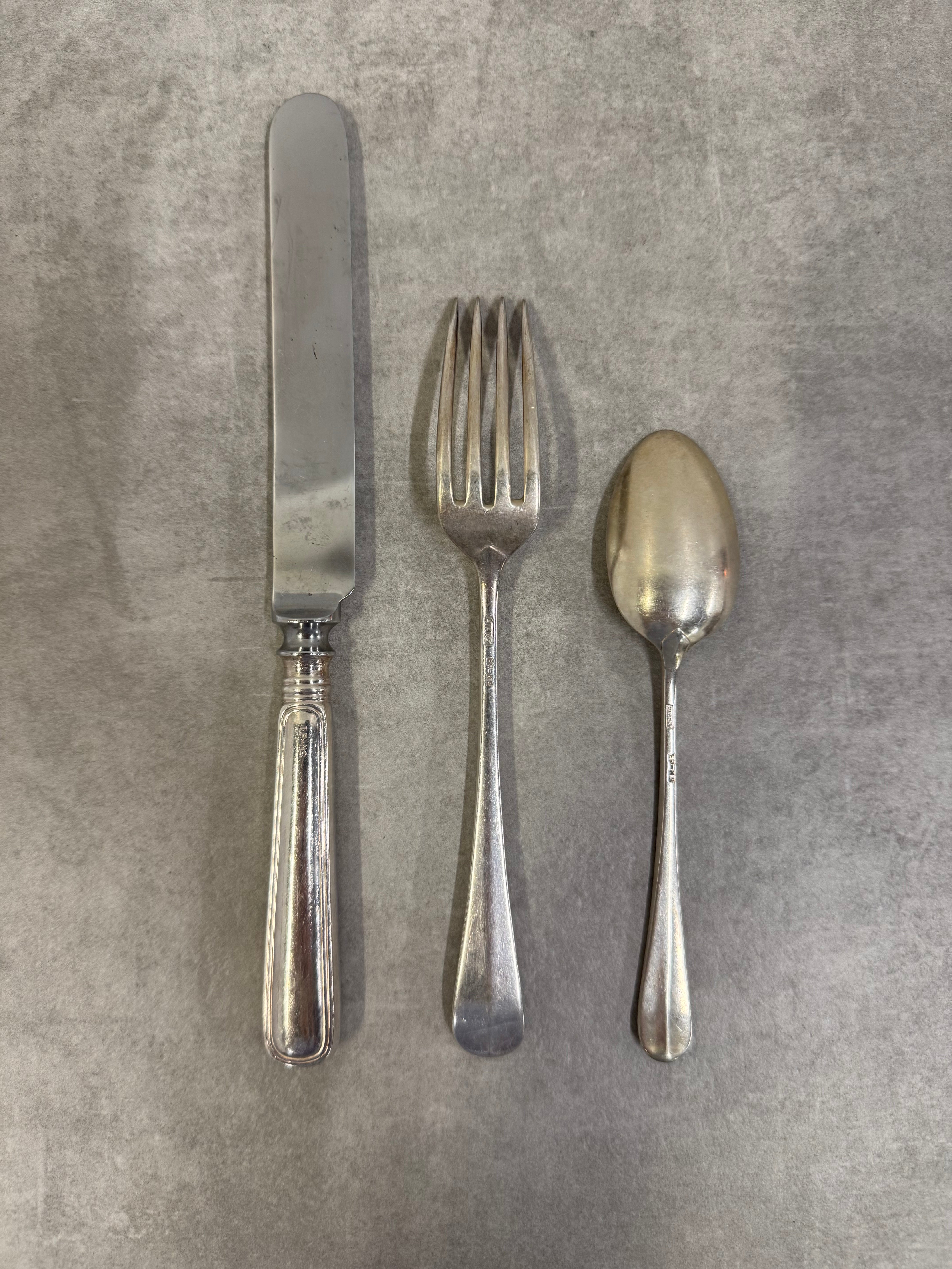 BIRKS Silverplate Flatware Set for 6 Plus Extras