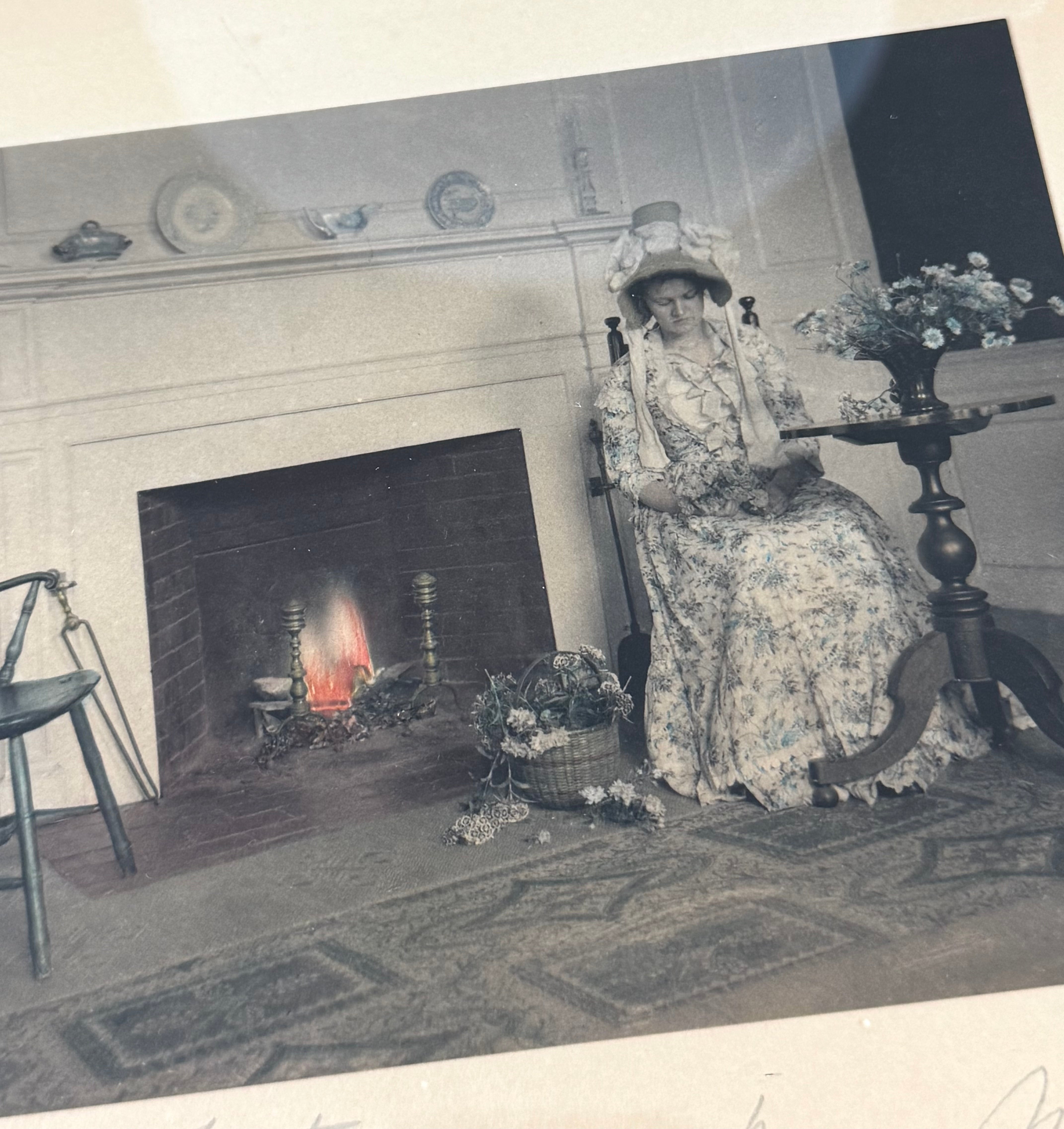 Vintage WALLACE NUTTING 'A Questions of Taste' Hand-tinted Photograph