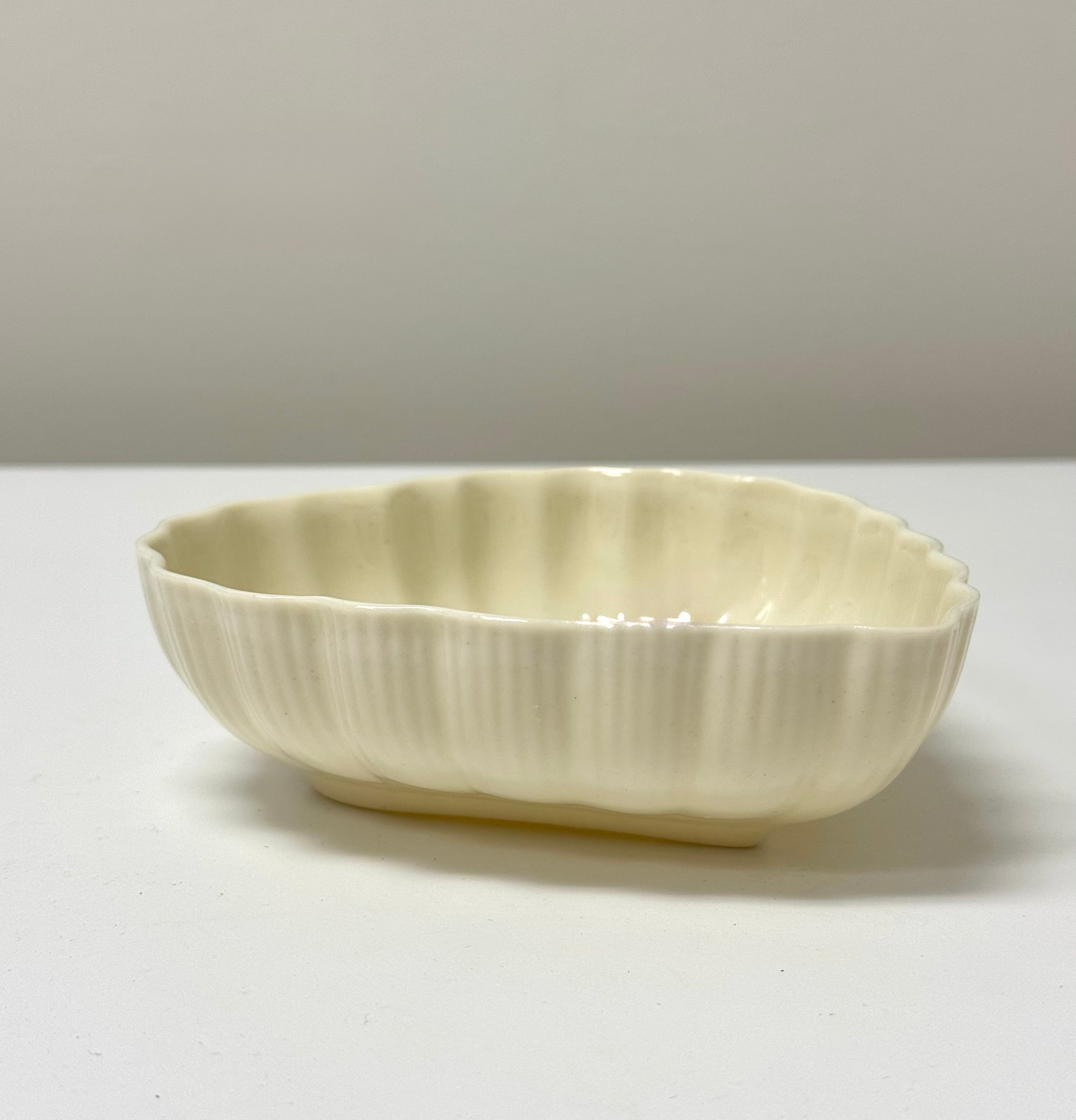 Vintage BELLEEK Heart Dish