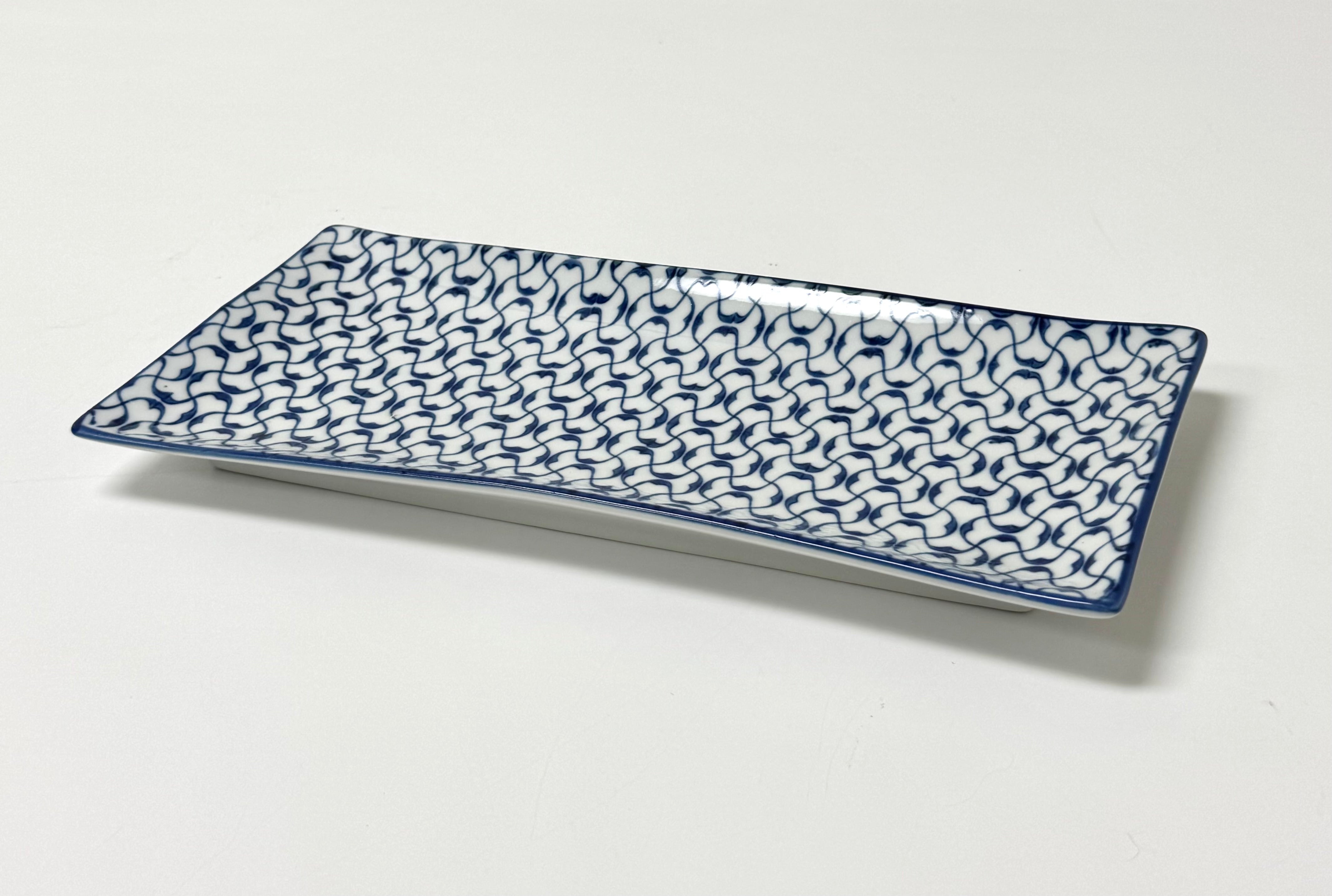 BOMBAY Geometric Lattice Ceramic Tray