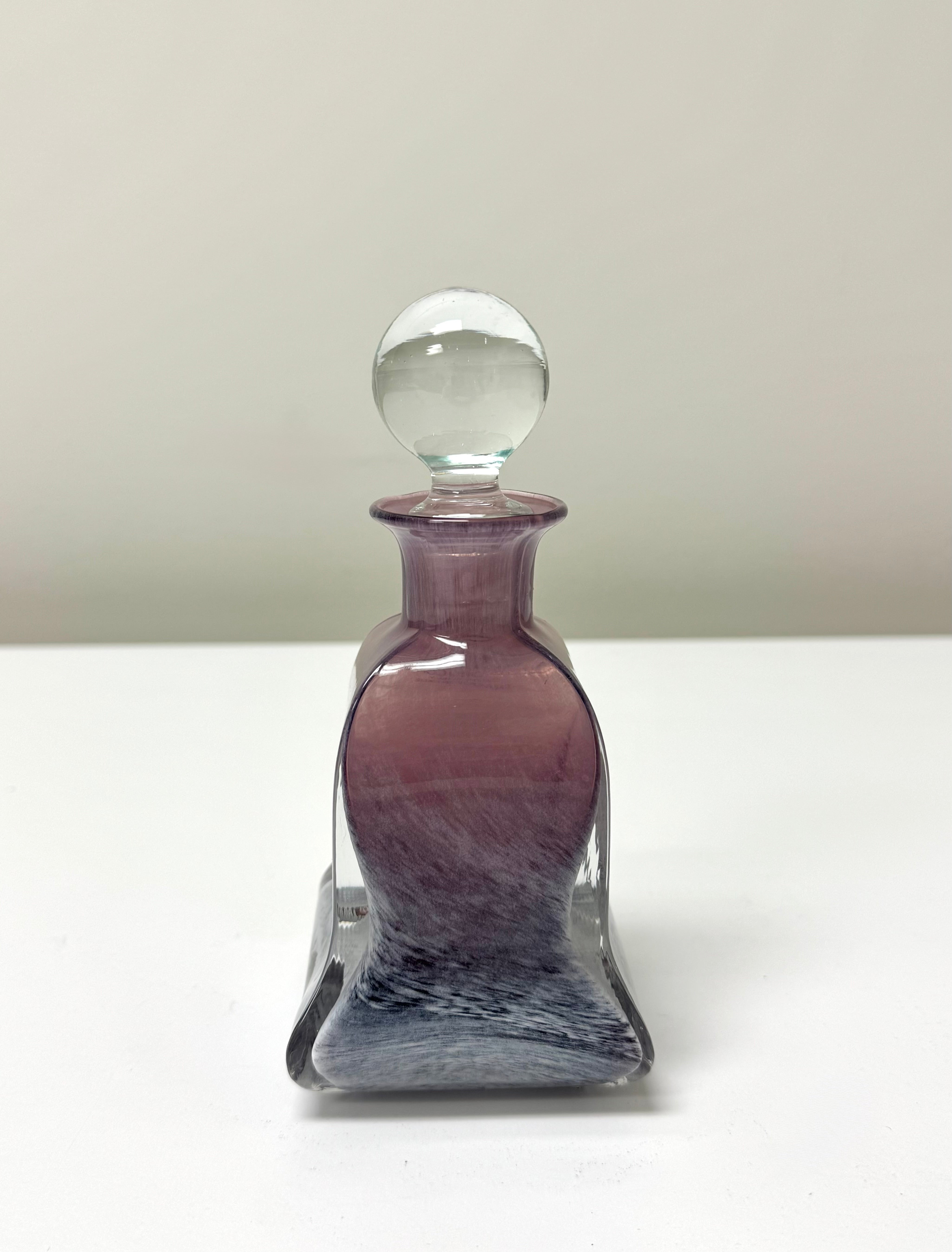 Vintage ALESSANDRO COPPOLA MURANO Art Glass Bottle