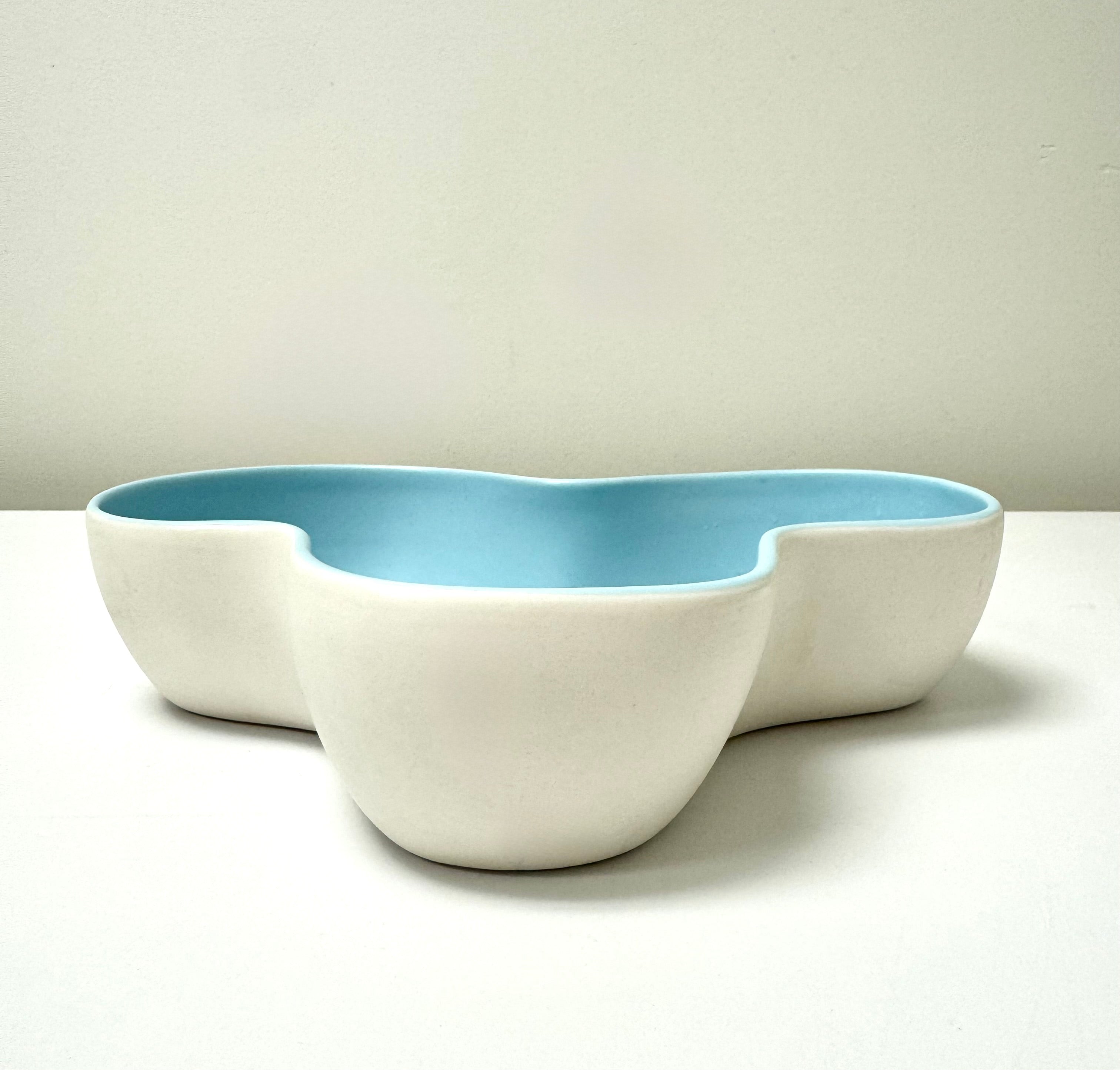 Vintage UMBRA 'Odessa' Blue Ceramic Bowl