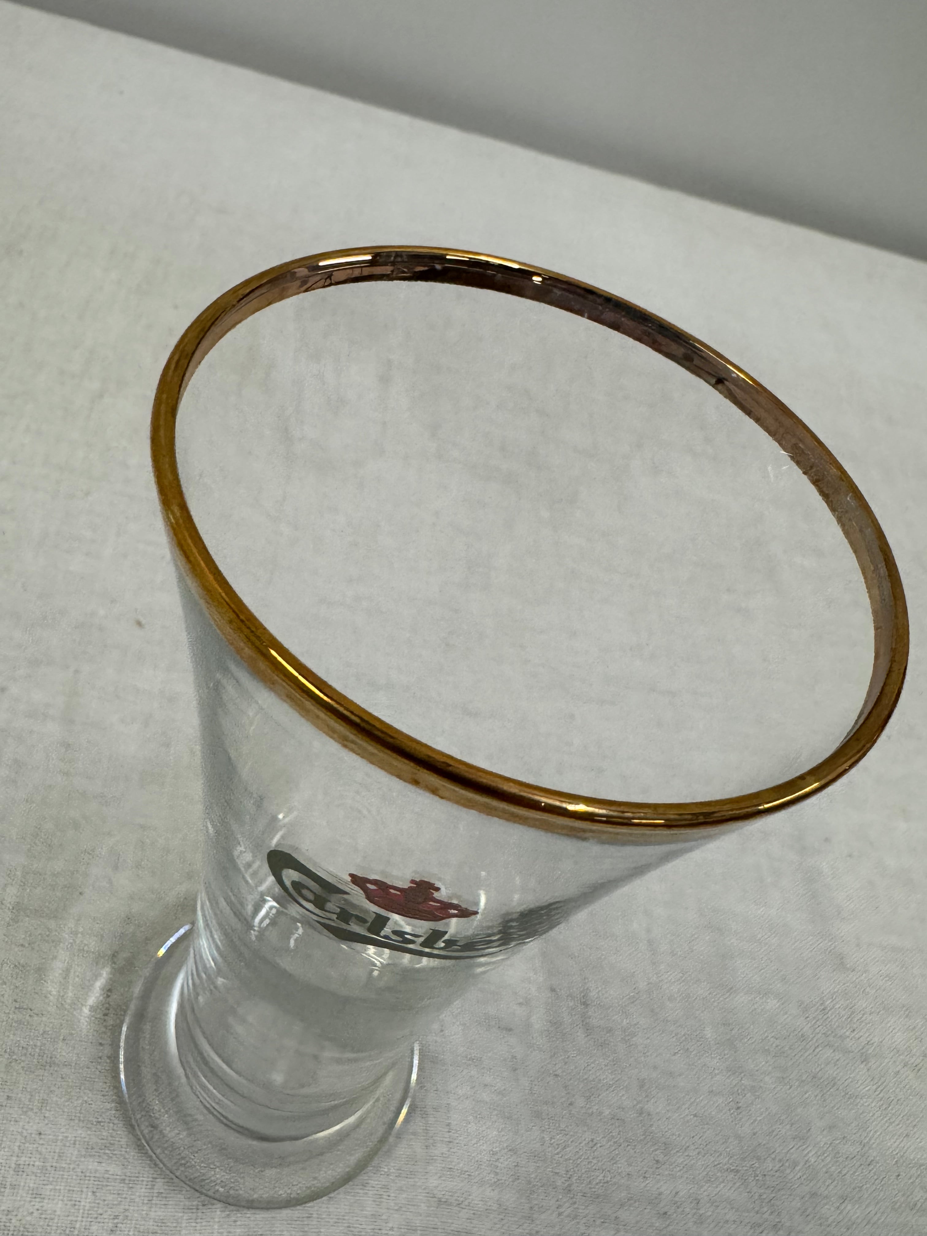 Vintage Carlsberg Flared Beer Glass