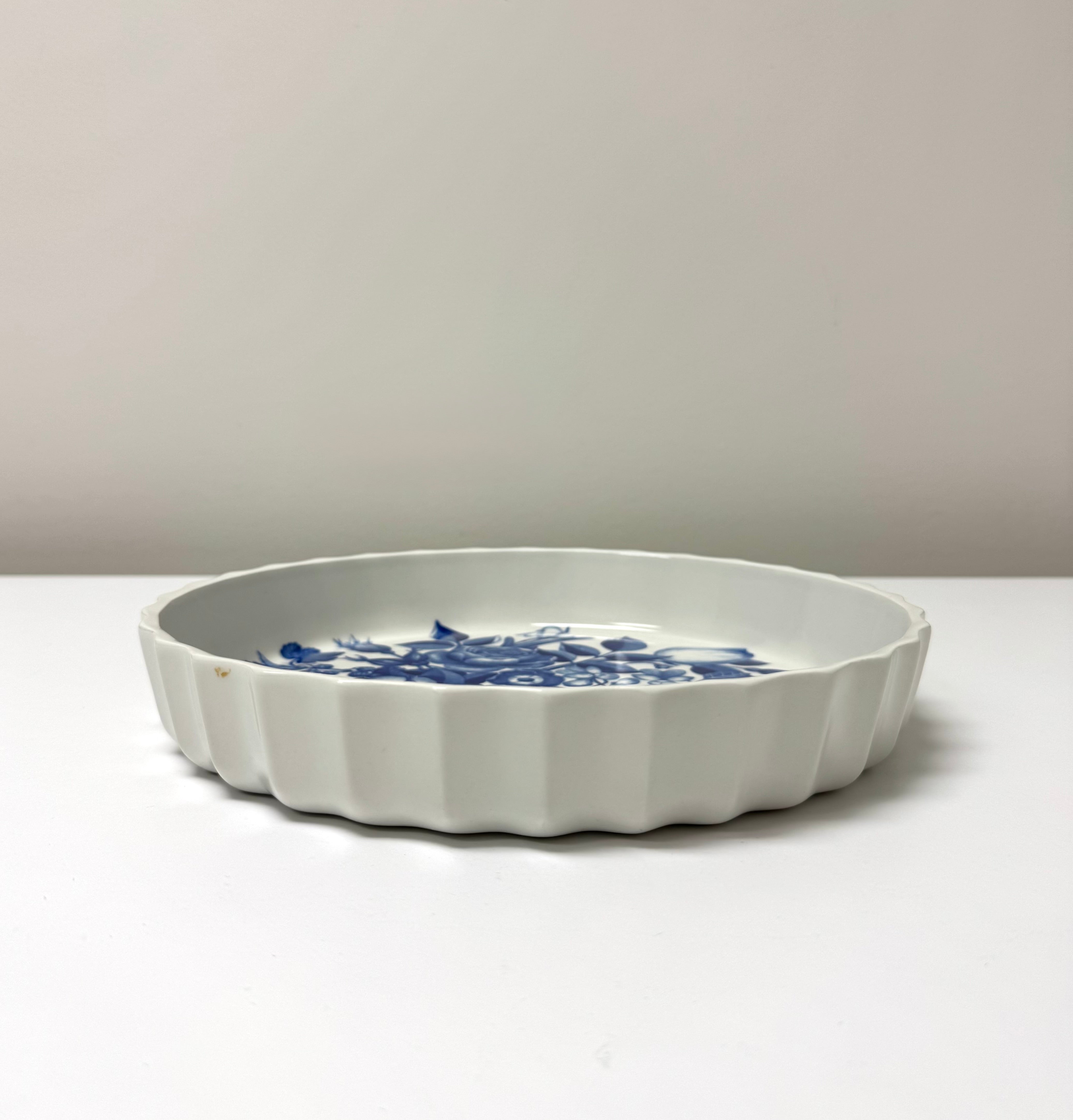 PORTMEIRION 'Harvest Blue' Quiche Dish