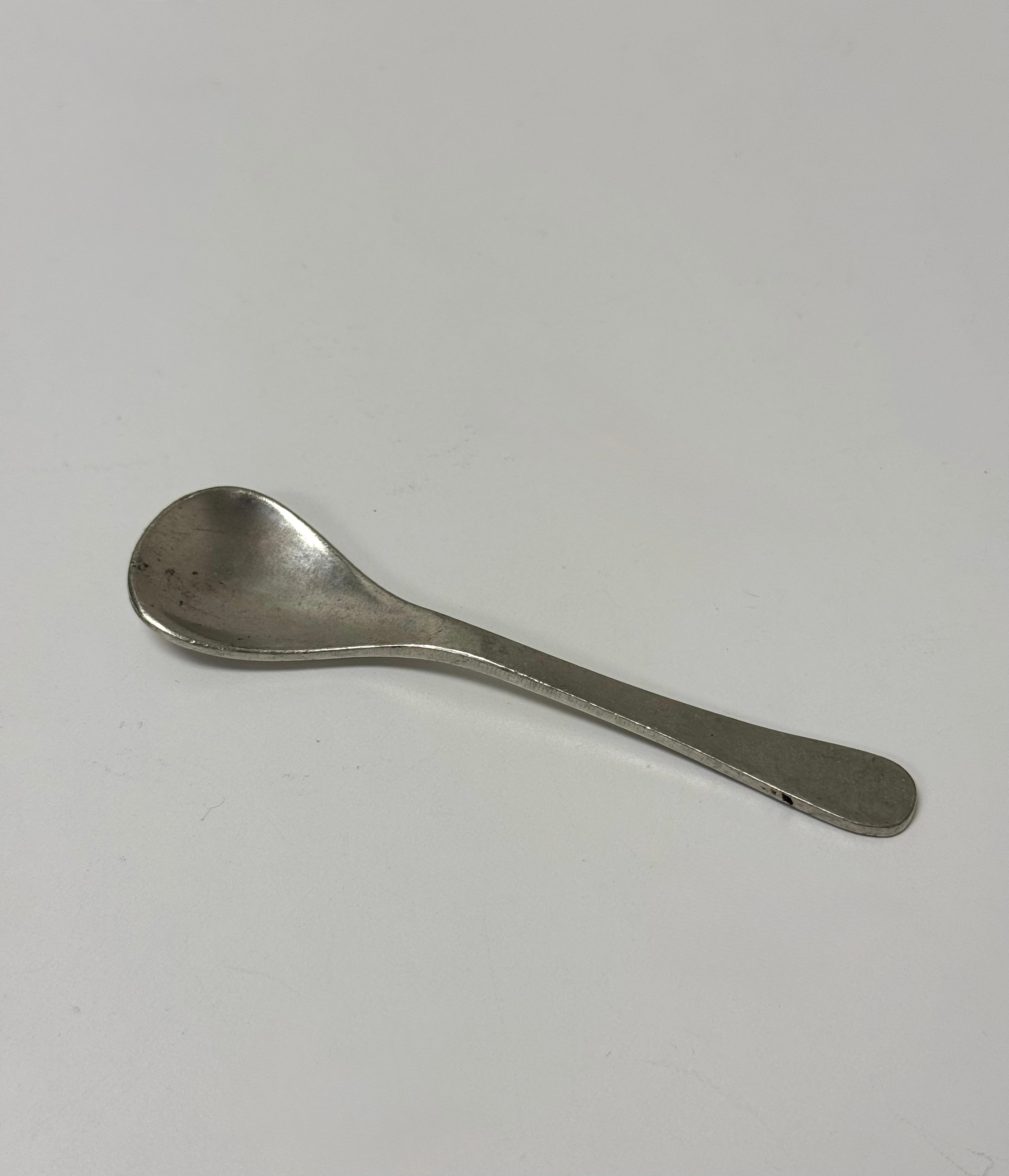 COSI TABELLINI 4-1/4" Pewter Condiment Spoon