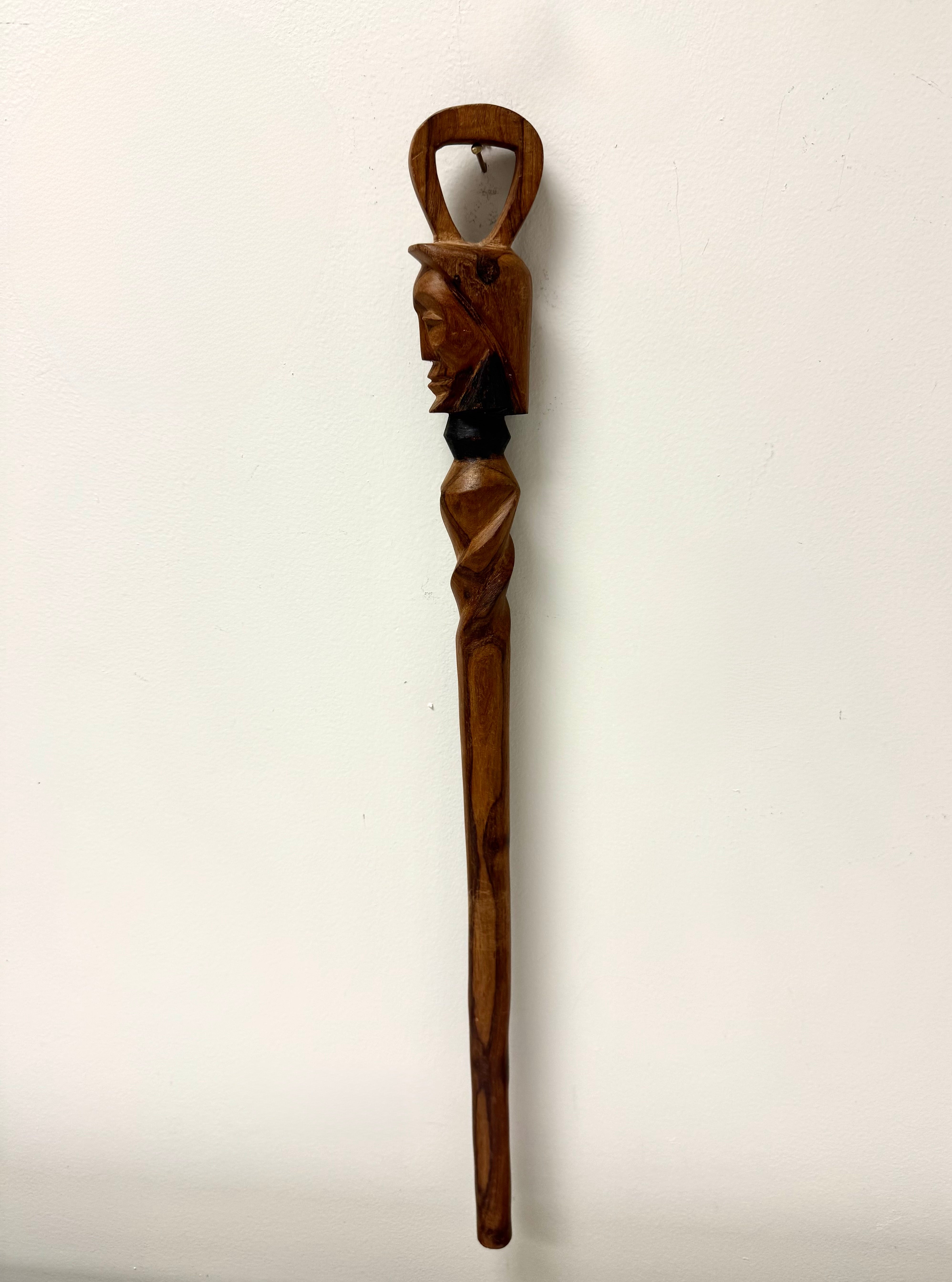 Vintage Hand-carved African Walking Stick