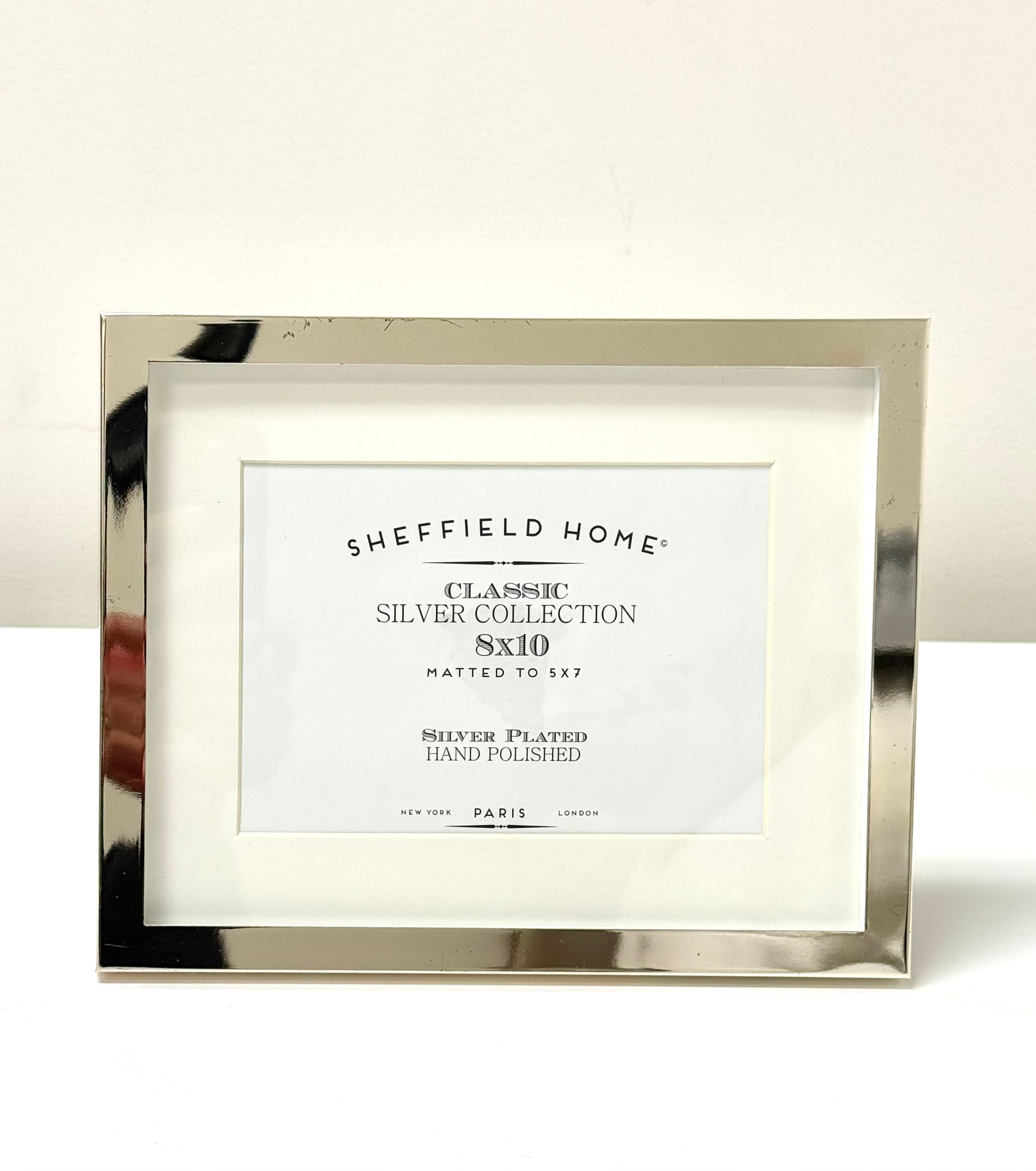 SHEFFIELD HOME Silverplate 8" x 10" Frame