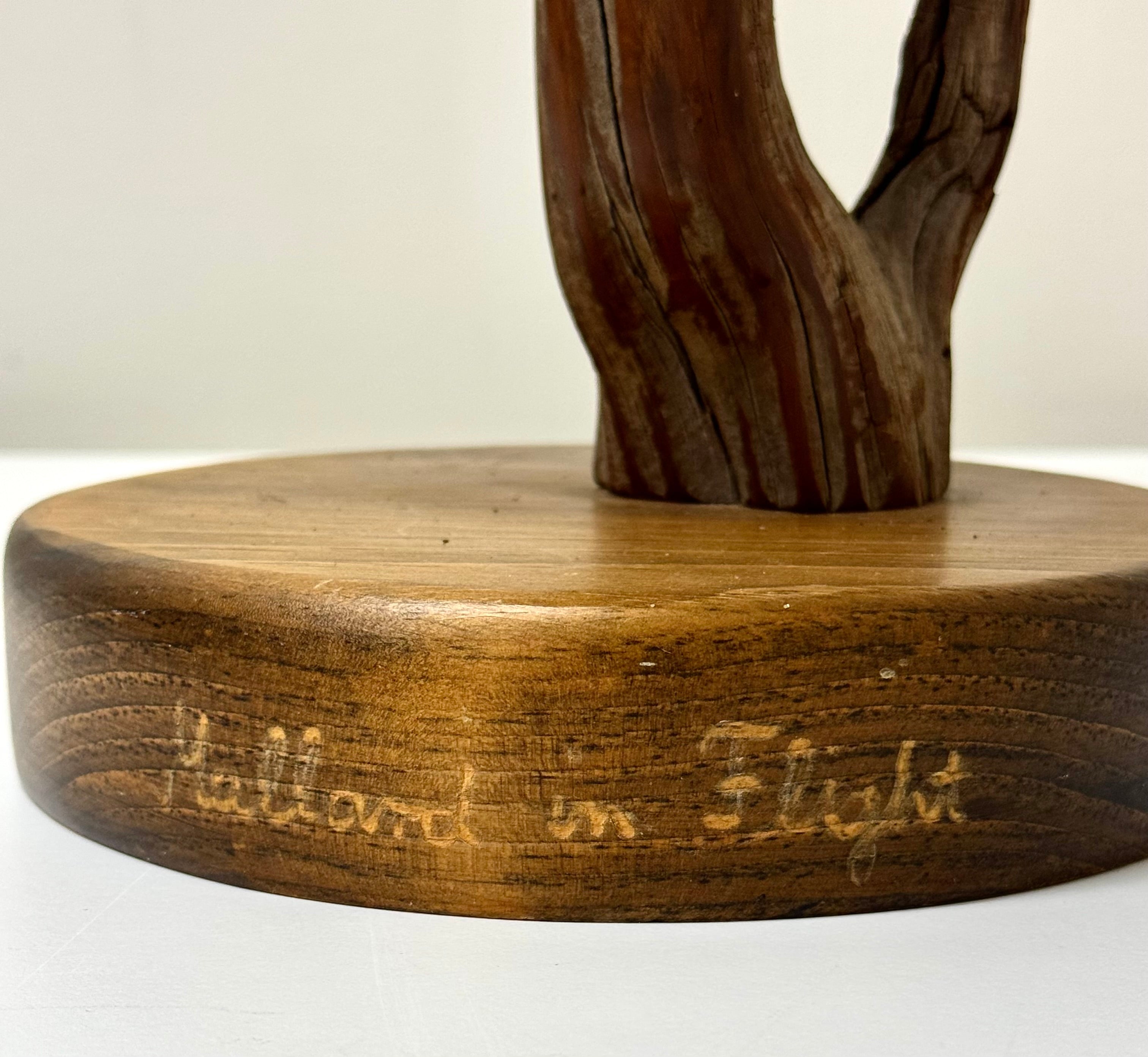 'Mallard in Flight' Hand-carved Wood Sculpture