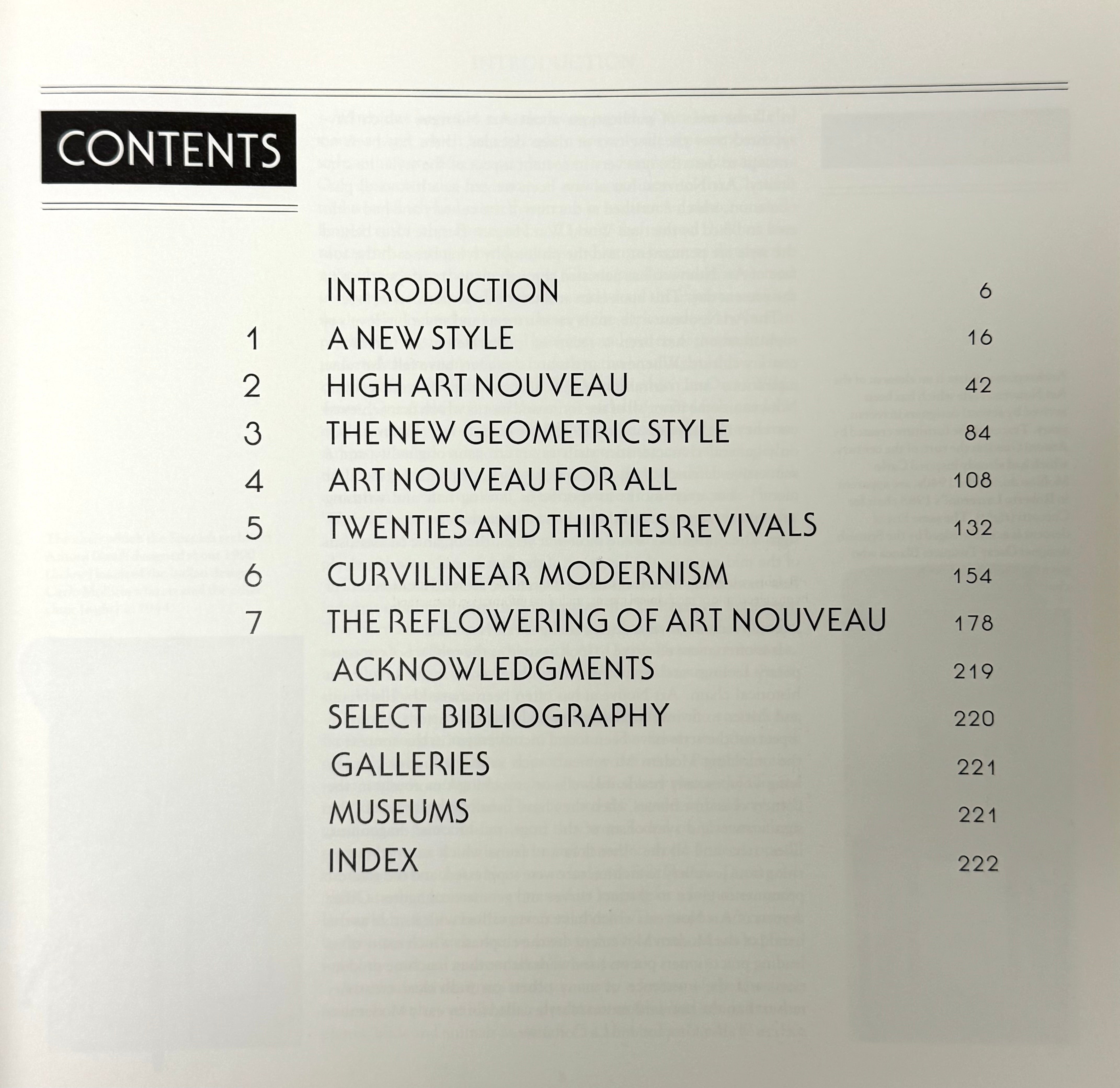 'In the Nouveau Style' Hardcover