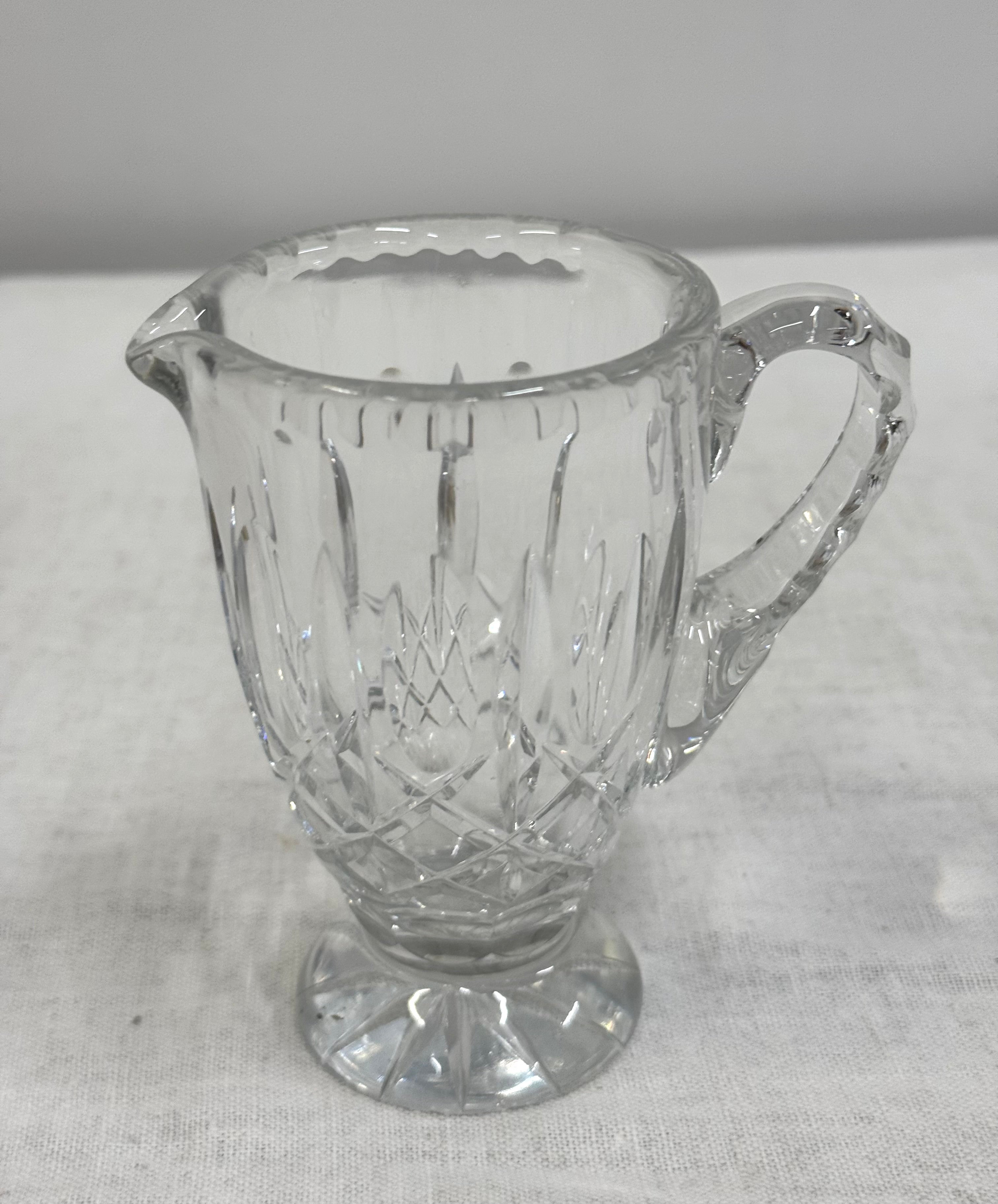 Cut Glass Small Footed Pitcher