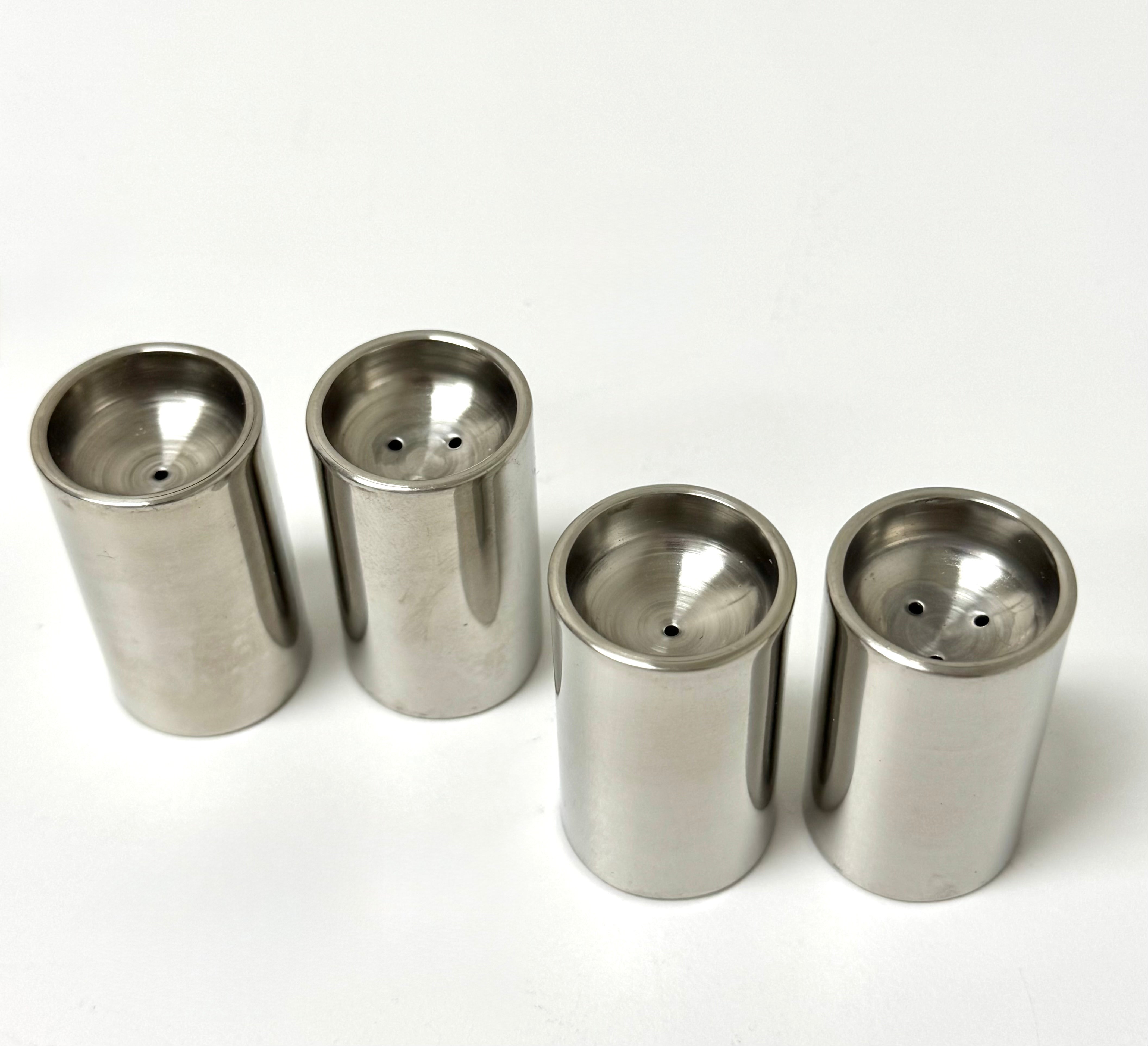Stainless Steel Salt & Pepper Shakers Set of 4