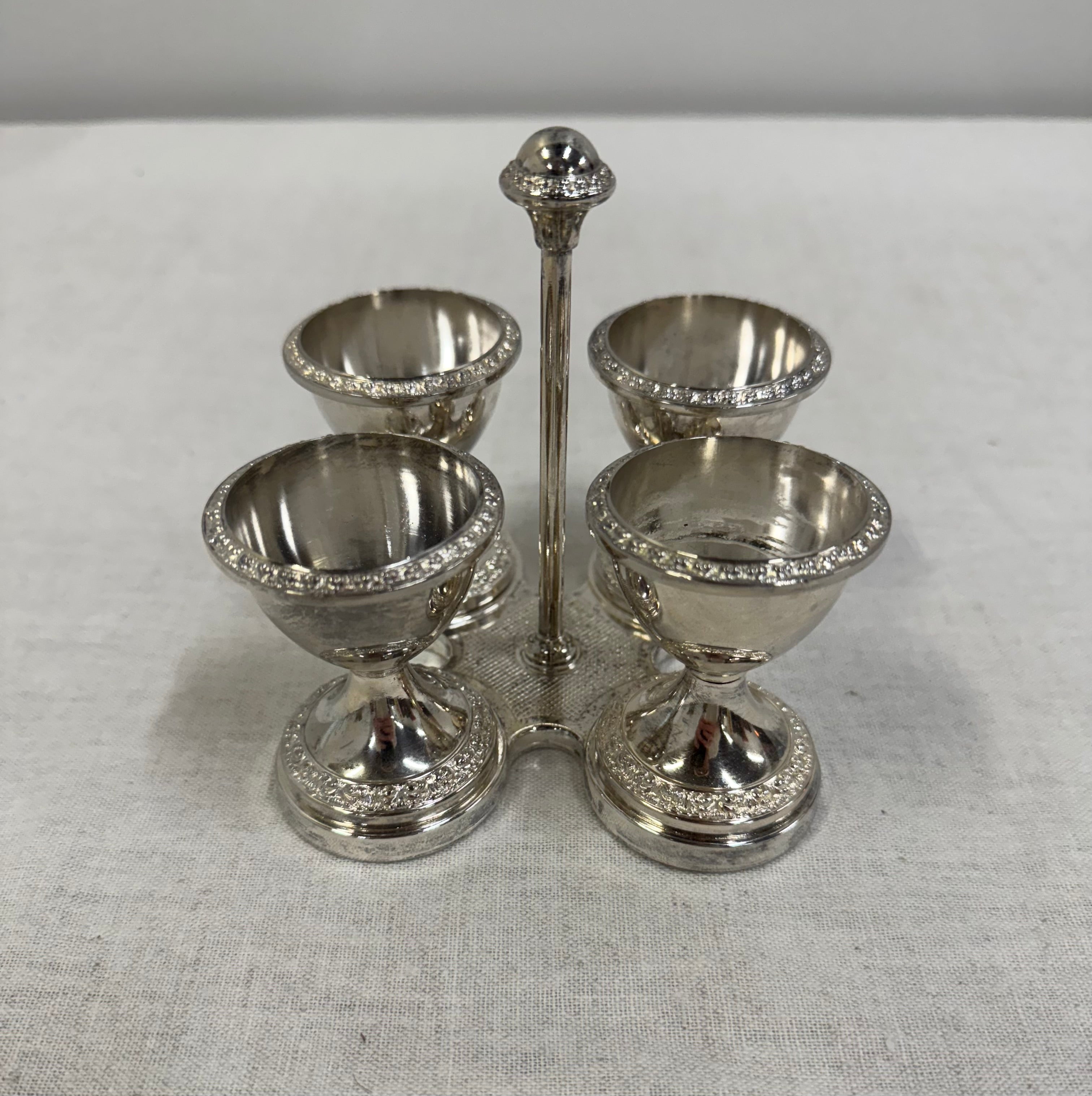 Silverplate Egg Cup Set (non-tarnish)