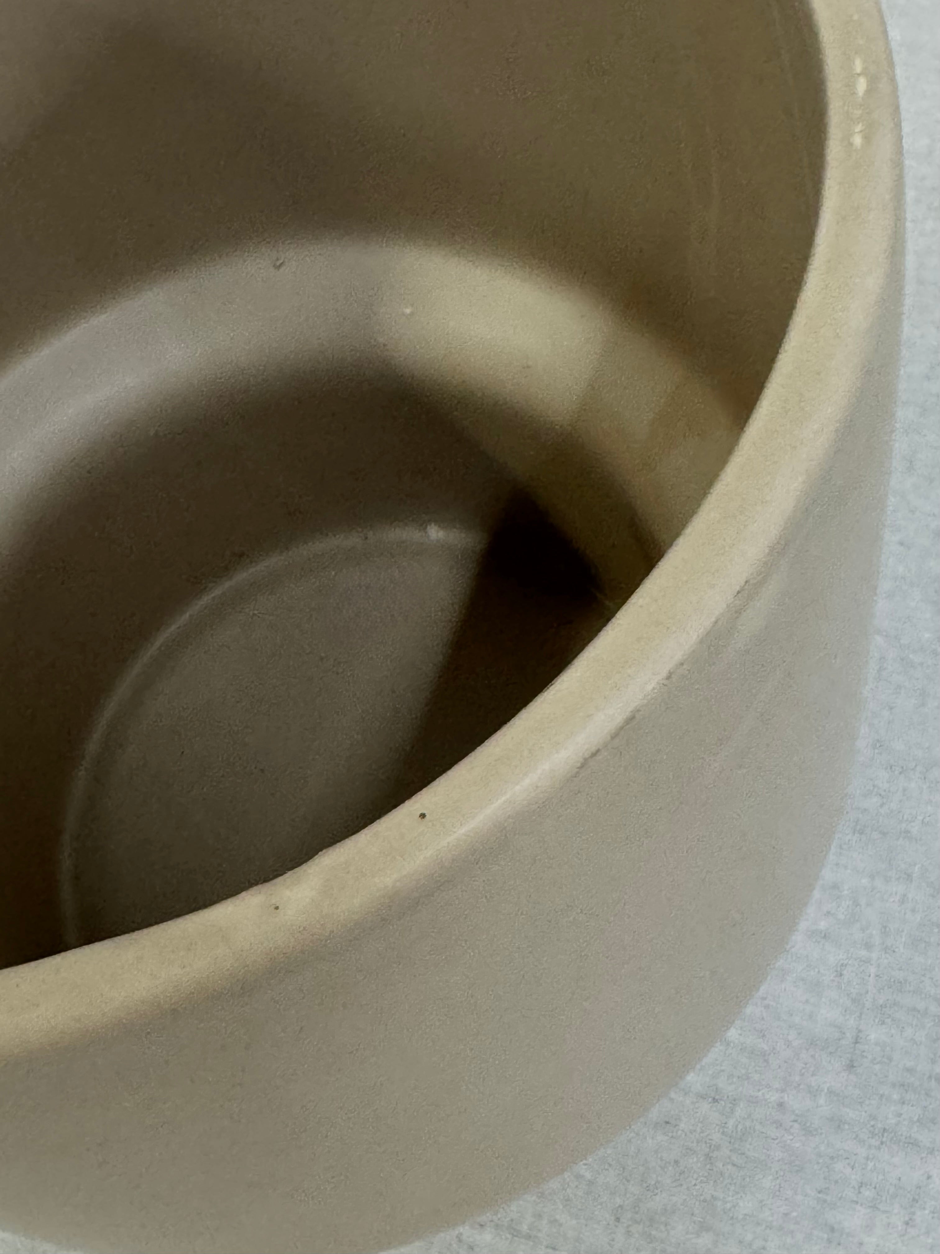 Light Tan Ceramic Plant Pot