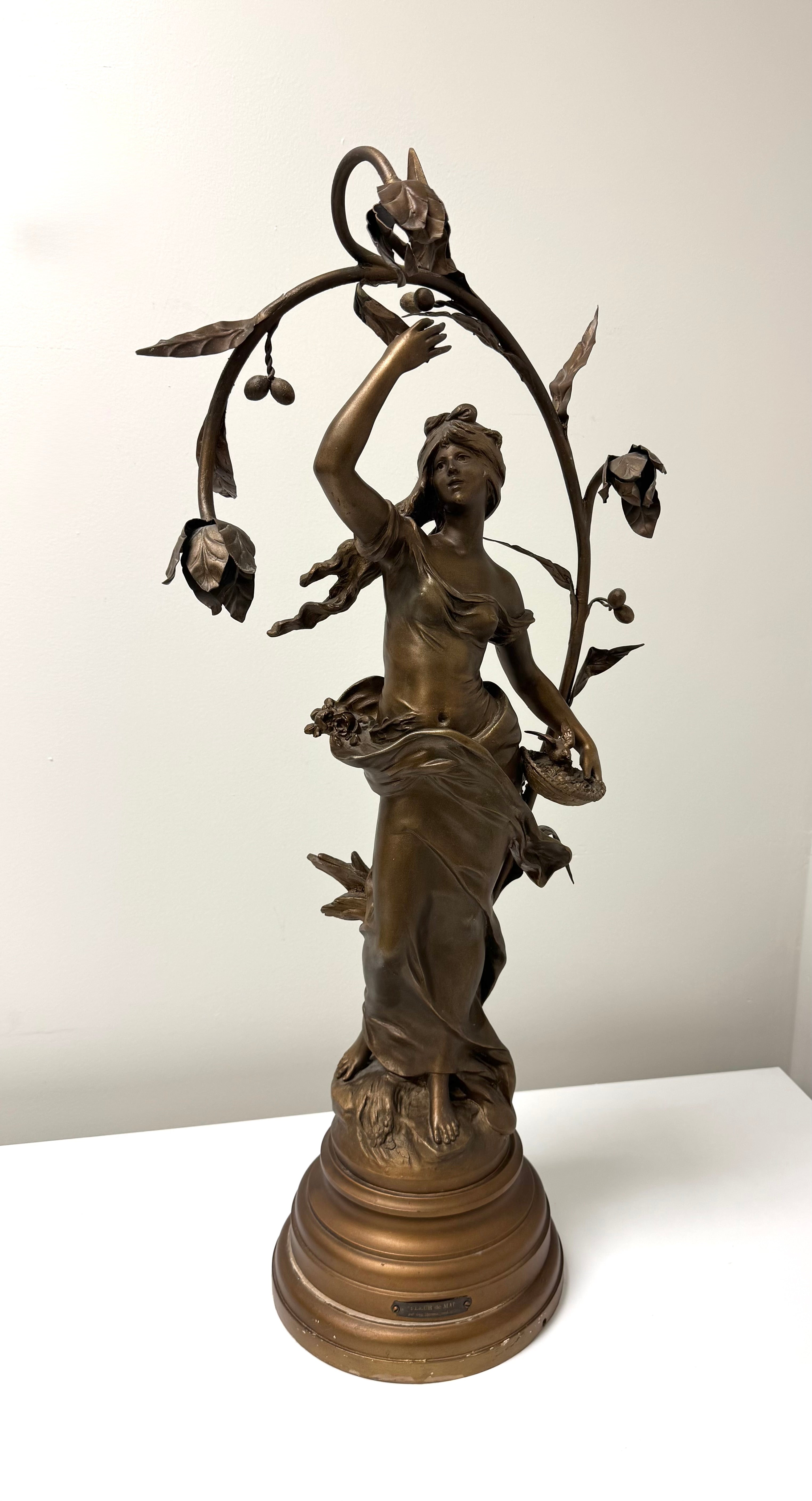 'Fleur de Mai' Bronze Metal Figure