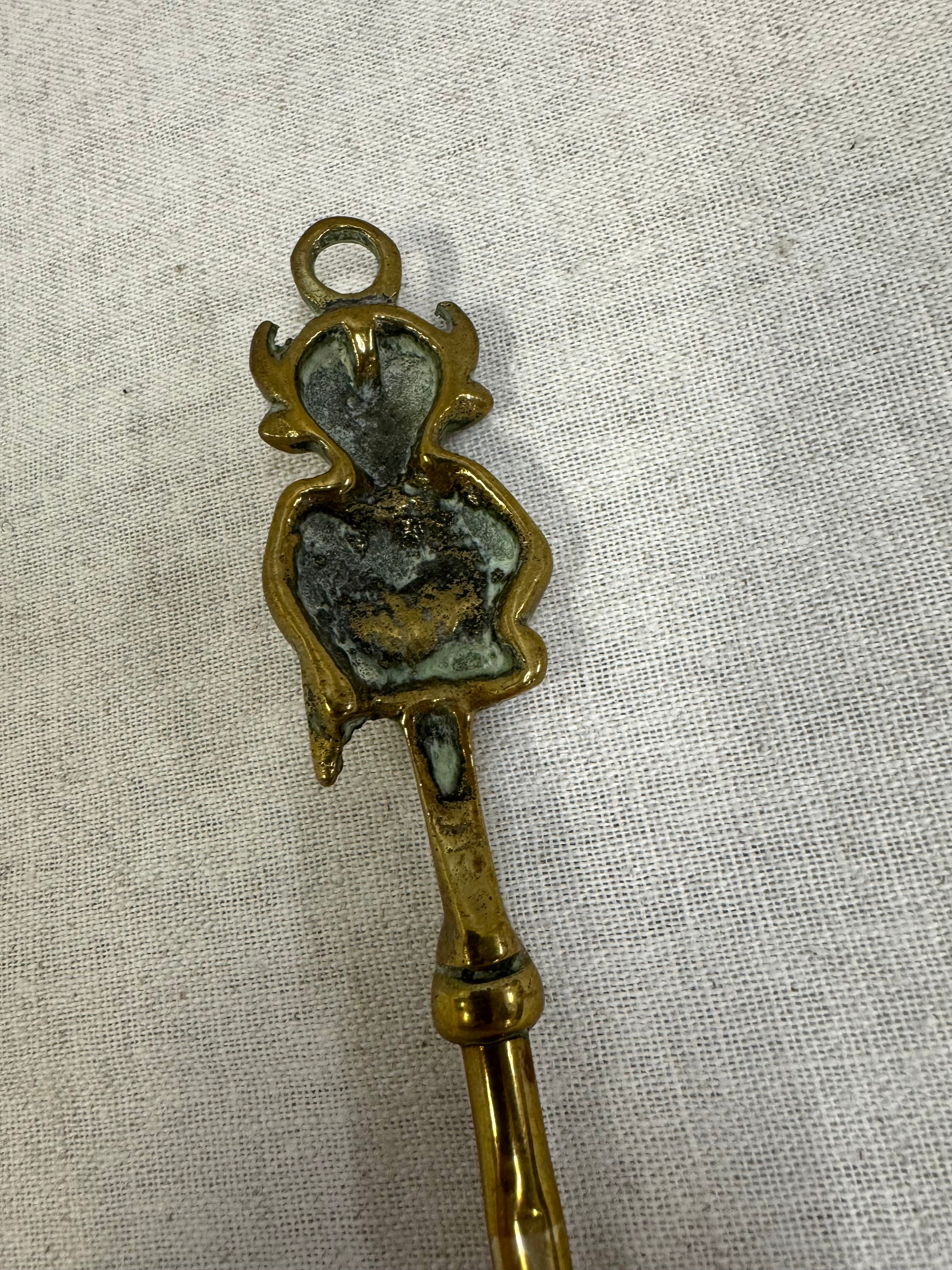 Vintage Aged Brass Imp Grill Fork