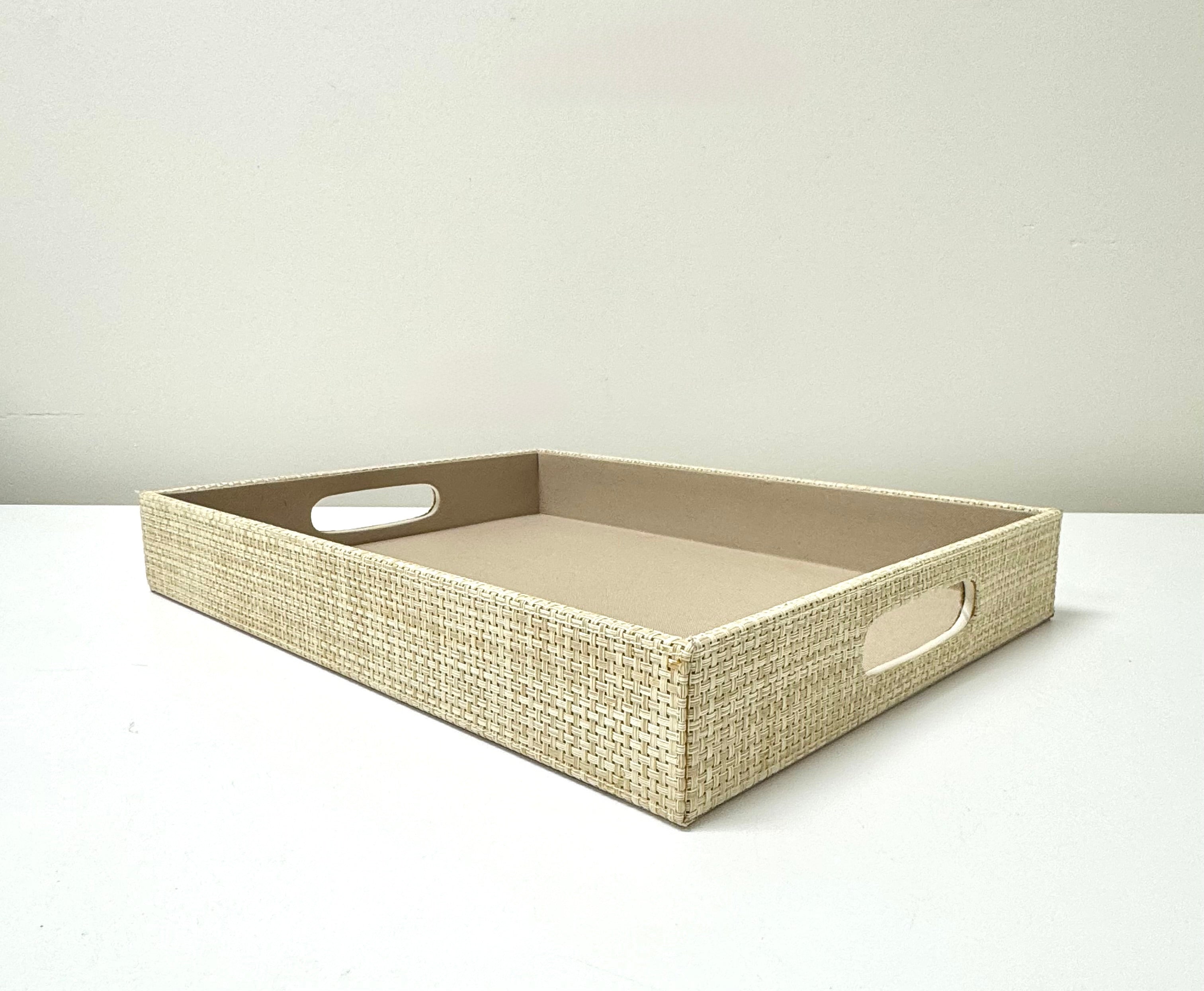 Natural Basketweave Tray