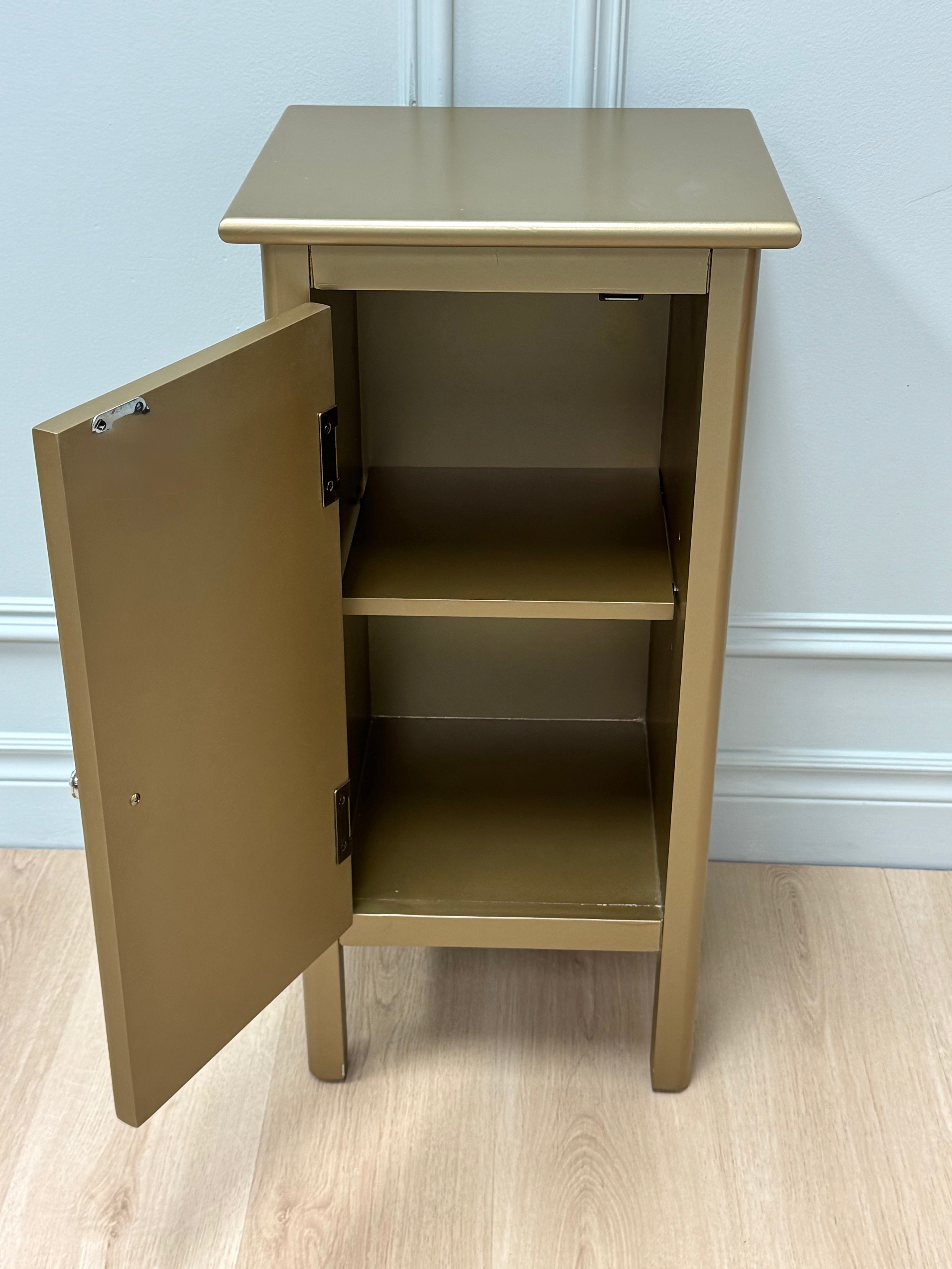 Champagne Gold Mirrored Cabinet